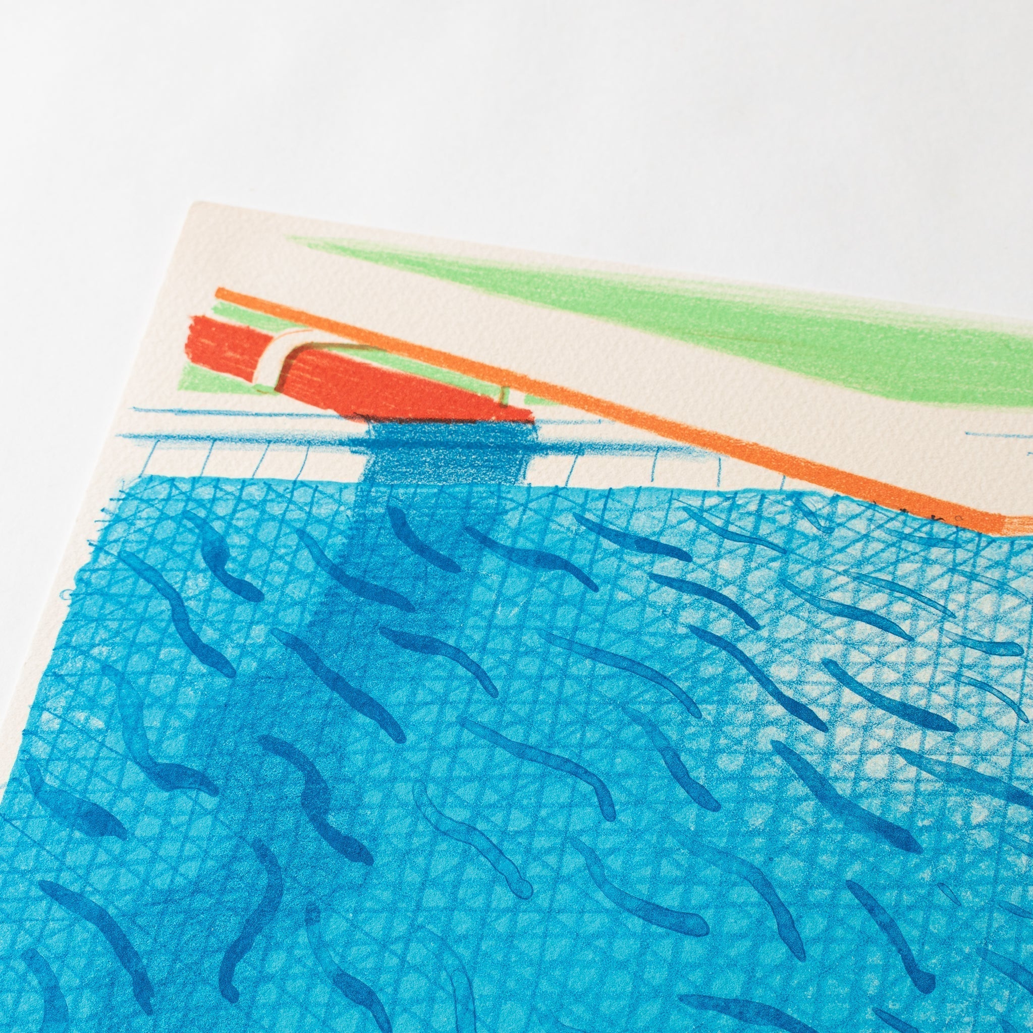 david hockney swimming pool abstract contemporary artwork