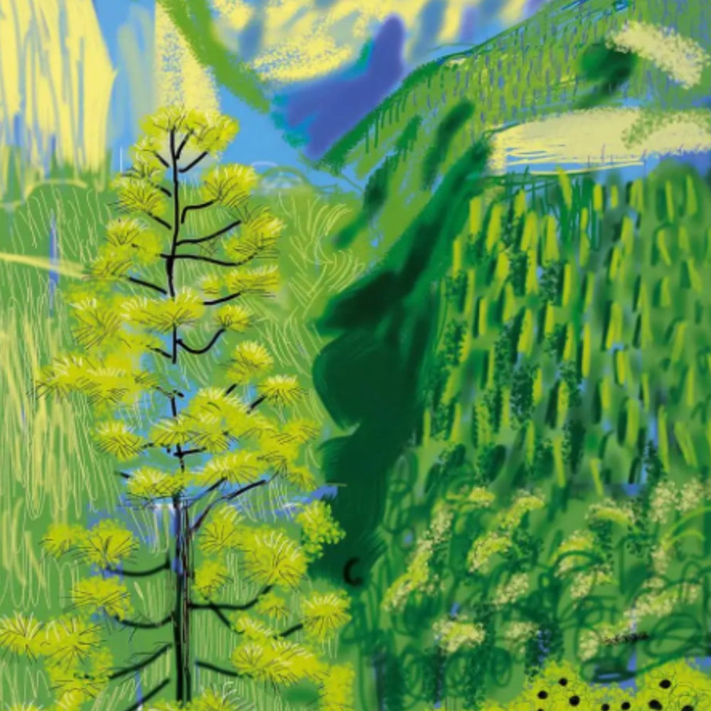 David Hockney Yosemite Suite vibrant digital landscape print