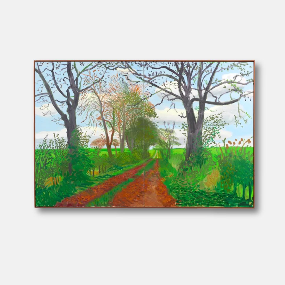 David Hockney’s Mid November Tunnel (2006) for a price between $13 million and $17 million.
