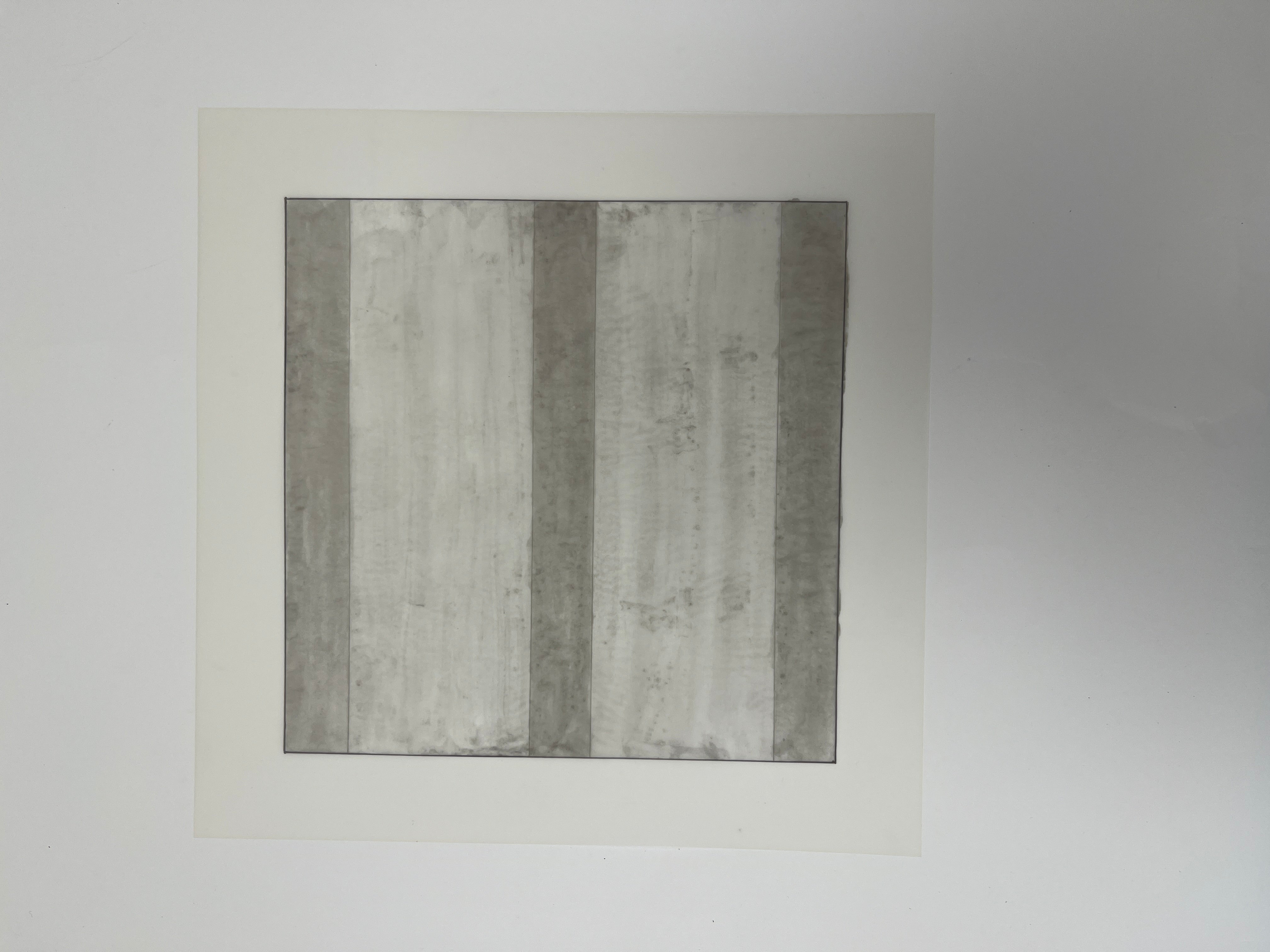 Limited edition Agnes Martin Untitled print from Paintings and Drawings series, created by Lougher Contemporary.