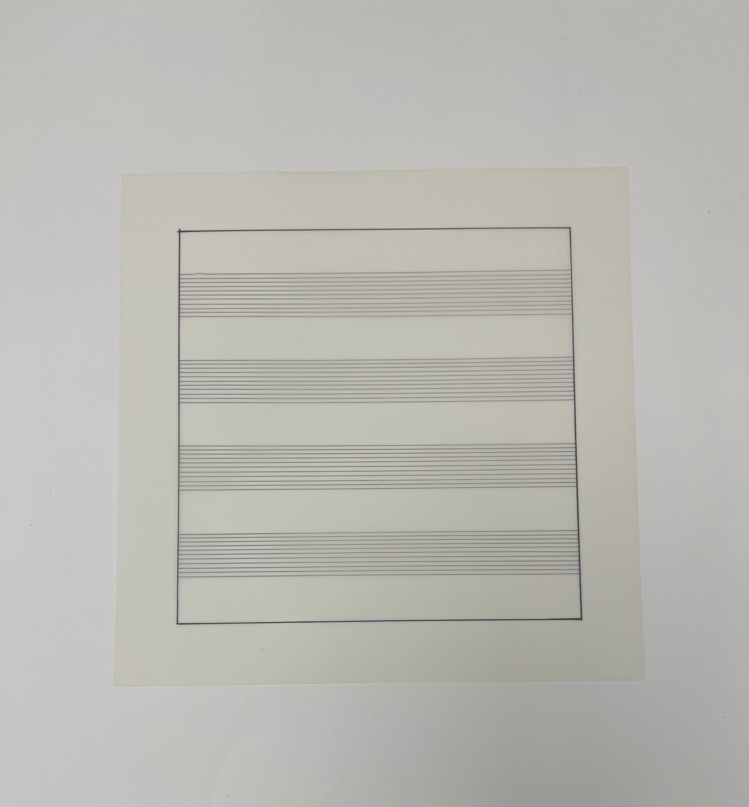 Limited edition Agnes Martin Untitled print from Paintings and Drawings collection, artwork by Lougher Contemporary.