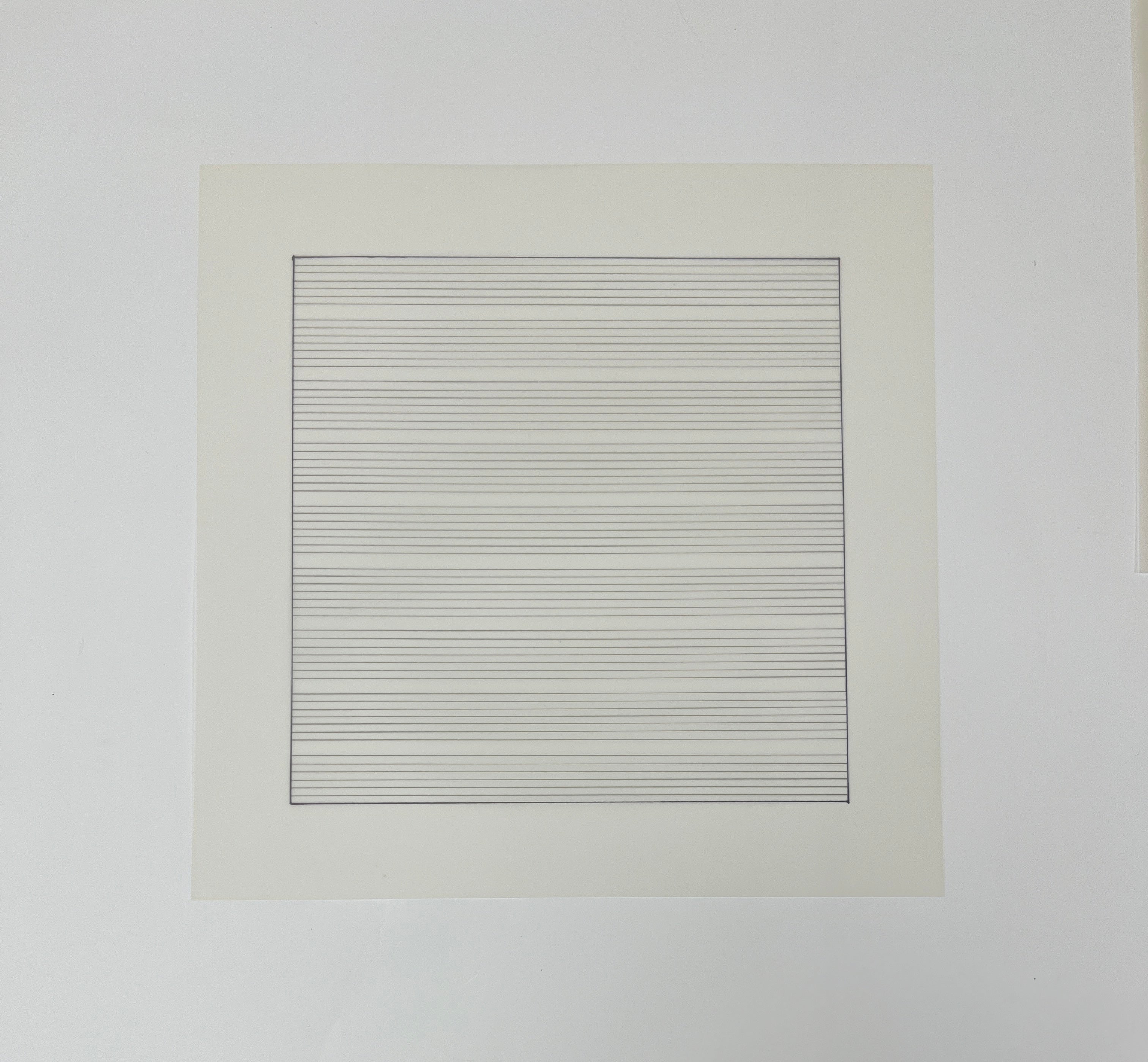 Limited edition Agnes Martin Untitled print from Lougher Contemporary, showcasing minimalist geometric artwork.