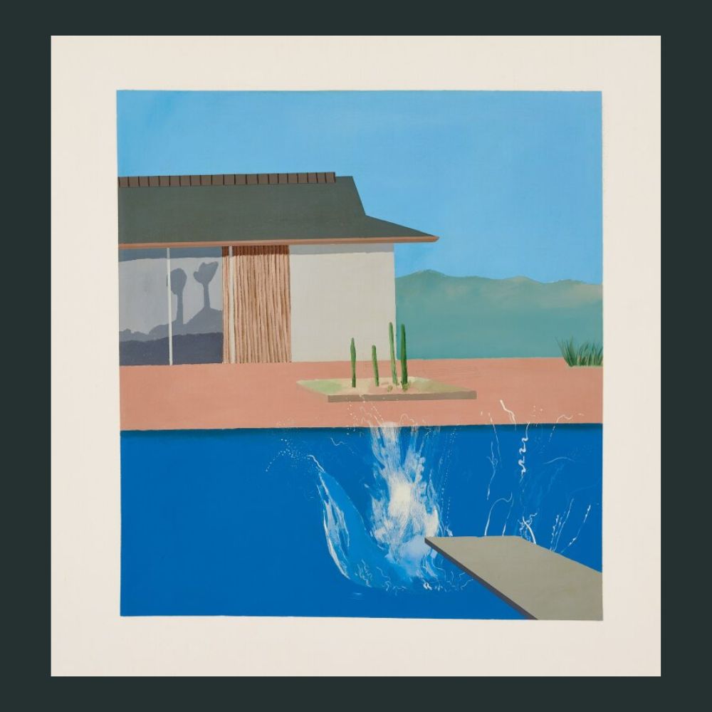 David Hockney The Splash highest selling artworks swimming pools