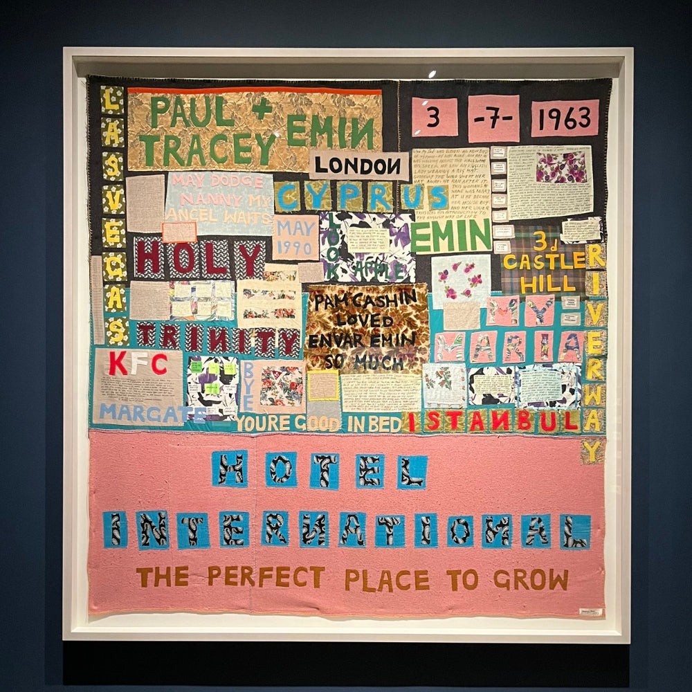 Visitors interacting with Tracey Emin’s immersive artworks at Tate Modern