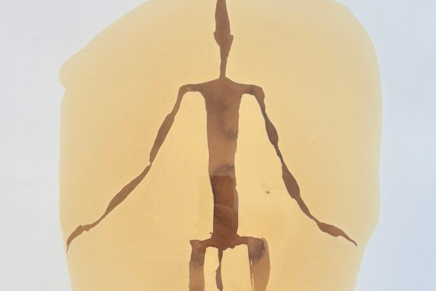 Antony Gormley, Insider XX, 1998. Unique work on paper. Courtesy of Lougher Contemporary.