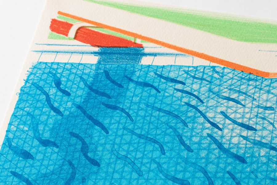 david hockney swimming pool abstract contemporary artwork