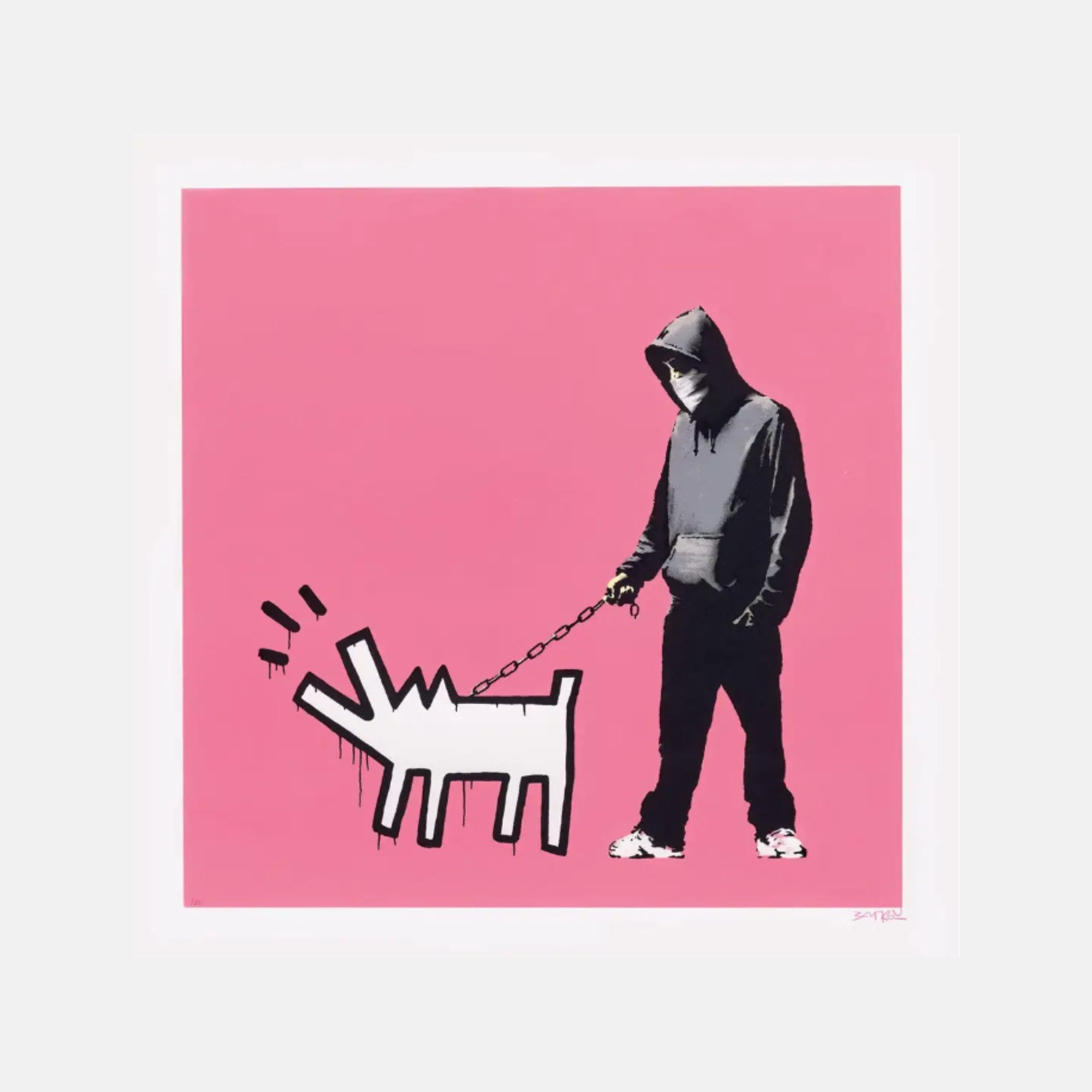 Banksy, Choose Your Weapon (Bright Pink), 2010 For Sale | Lougher Contemporary