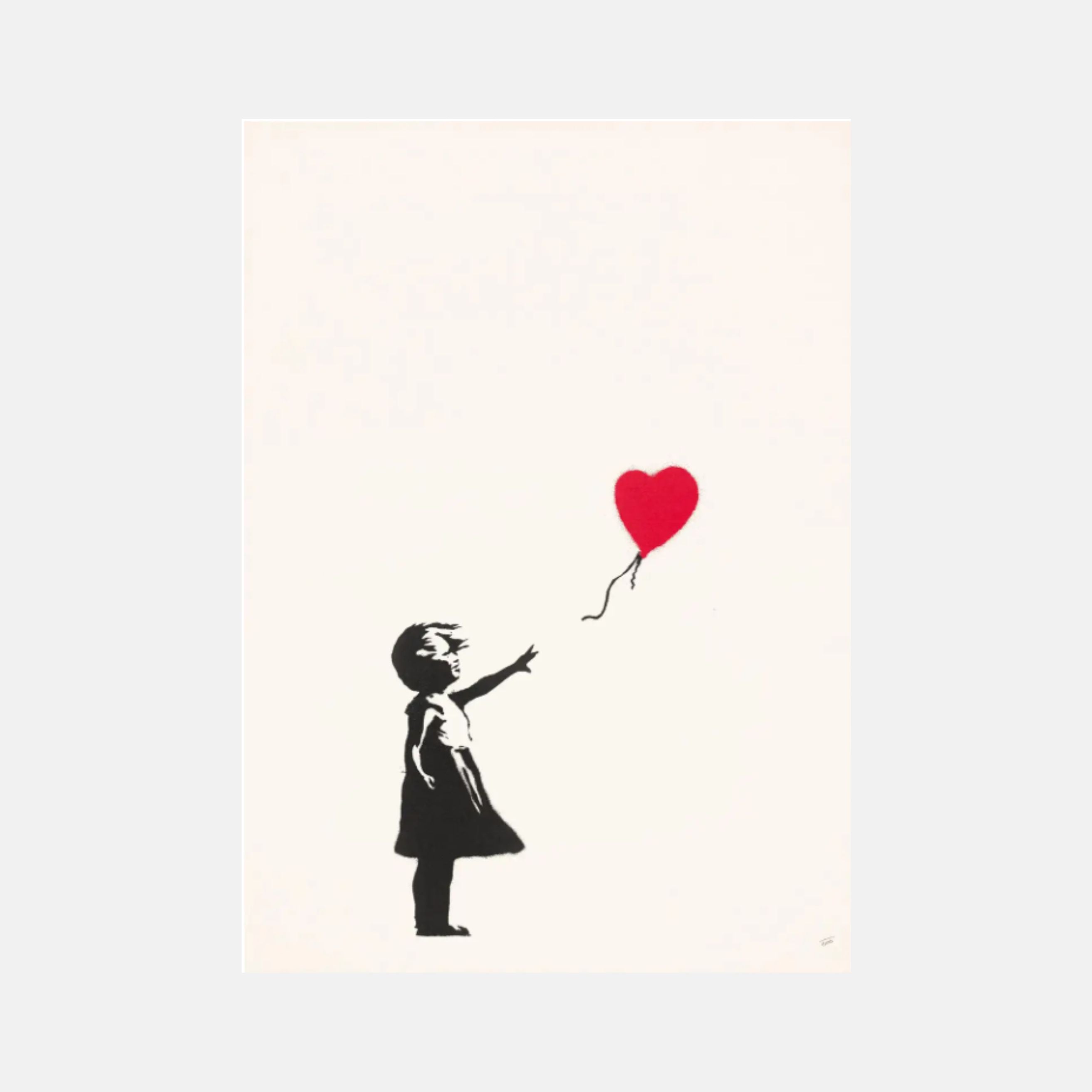Banksy, Girl With Balloon (Unsigned), 2004 For Sale | Lougher Contemporary 