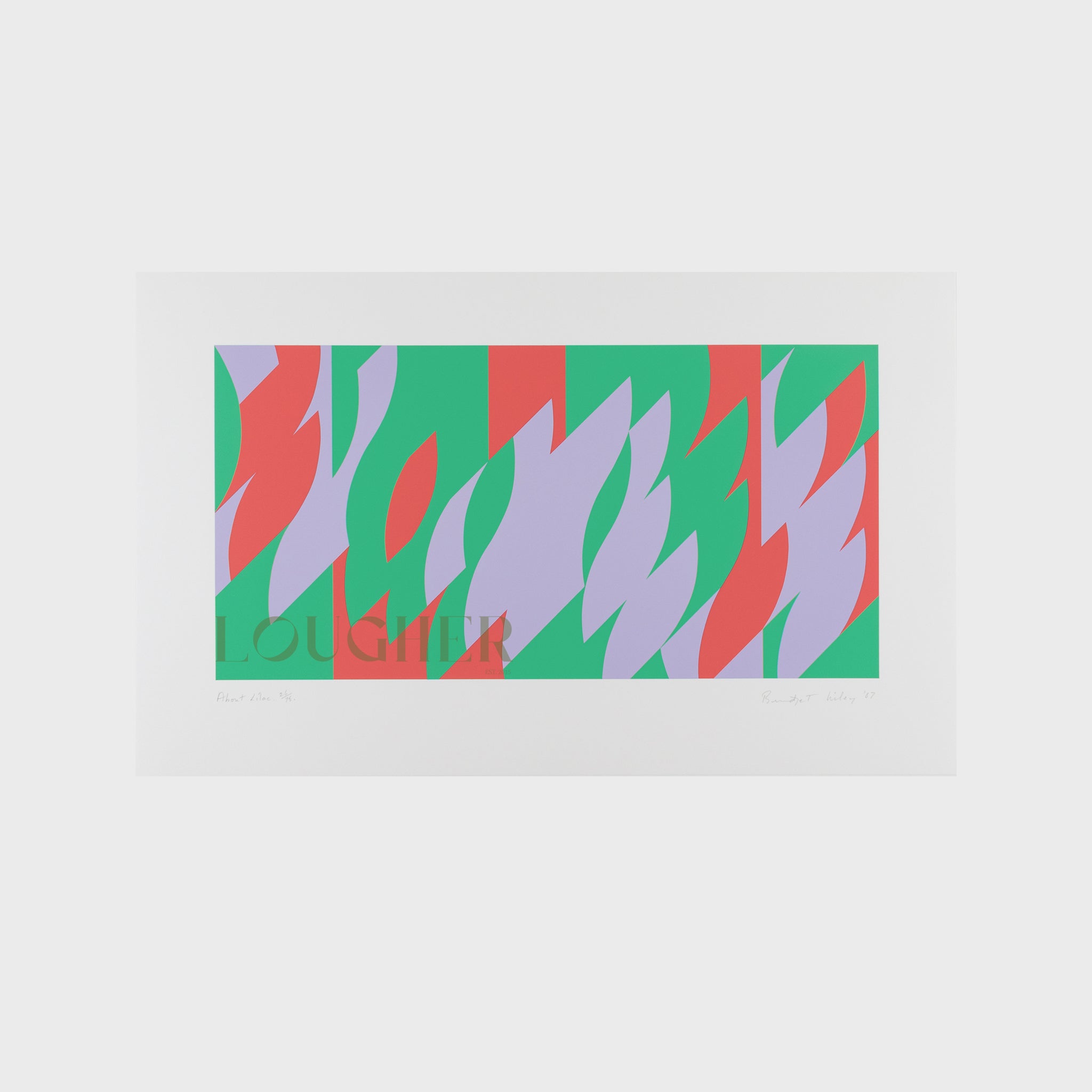 Bridget Riley, About Lilac, 2007 For Sale | Lougher Contemporary