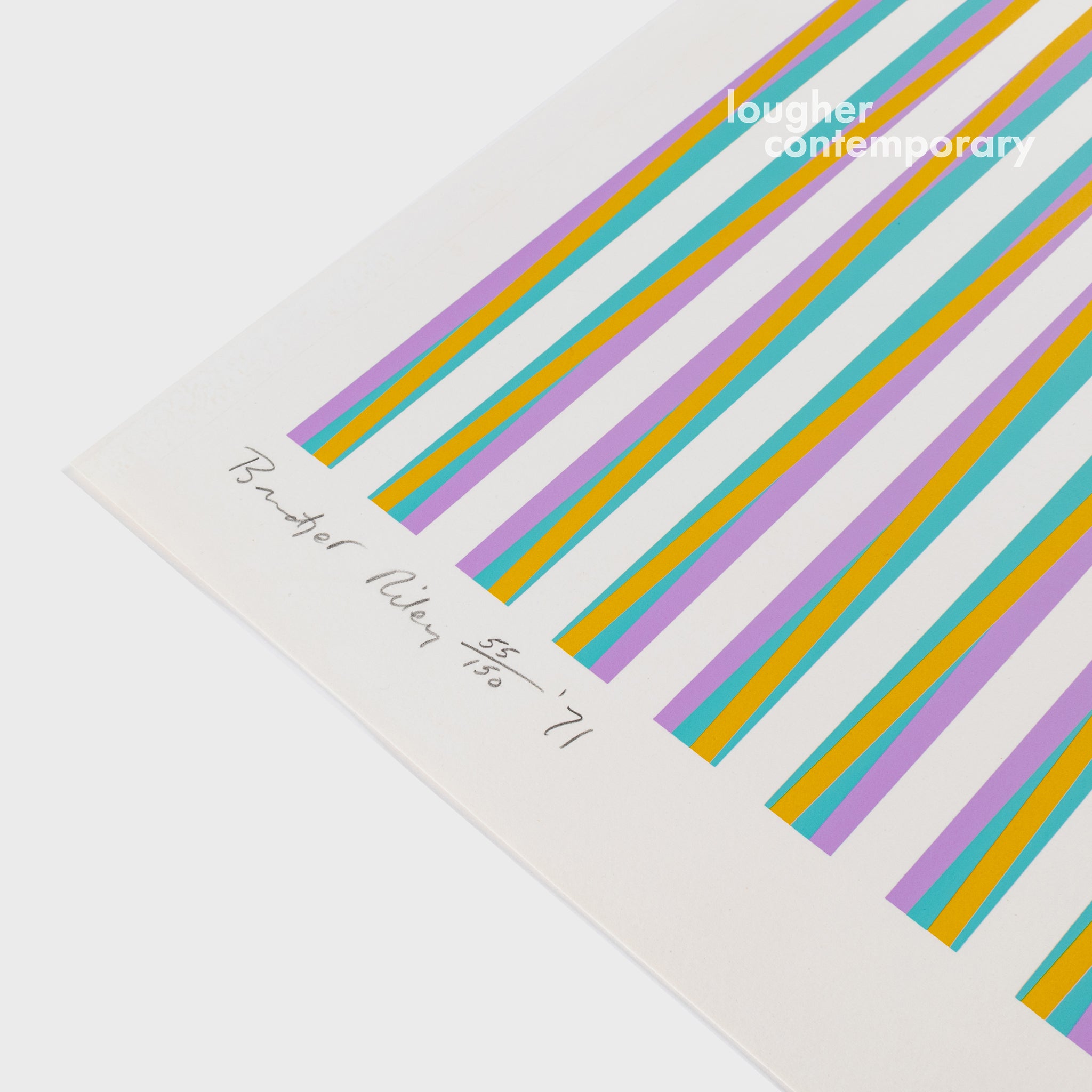Bridget Riley, Print for Chicago 8, 1971 For Sale - Lougher Contemporary