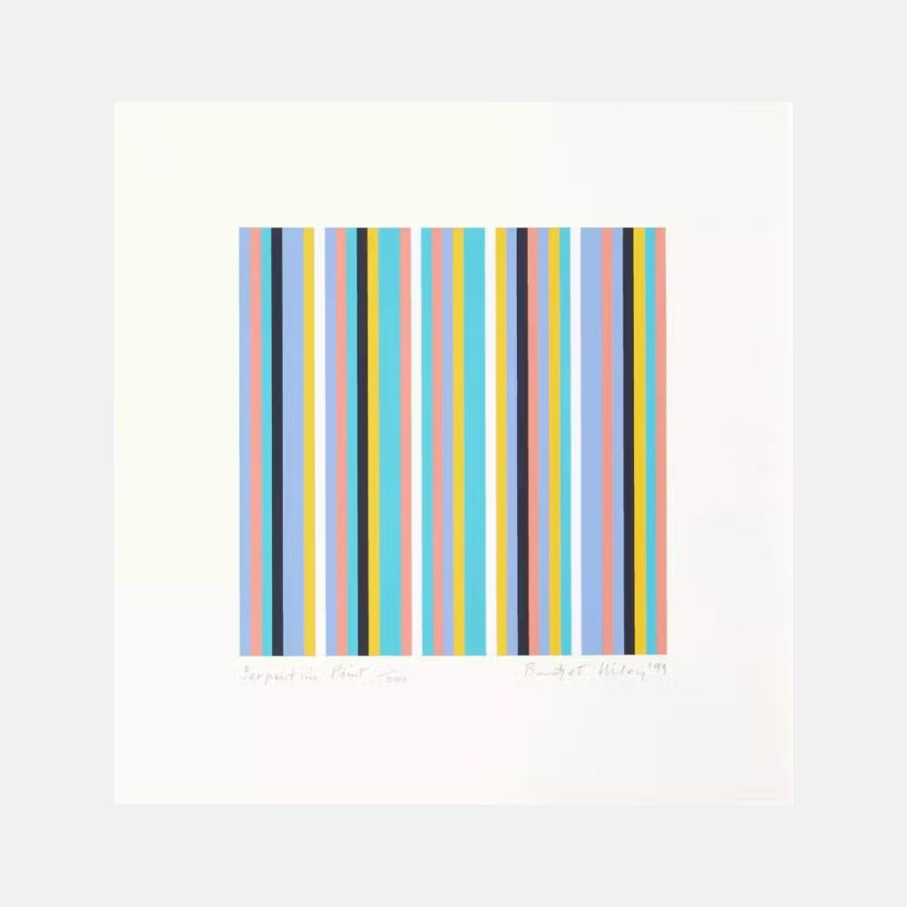 Bridget Riley, Serpentine Print, 1999 For Sale | Lougher Contemporary