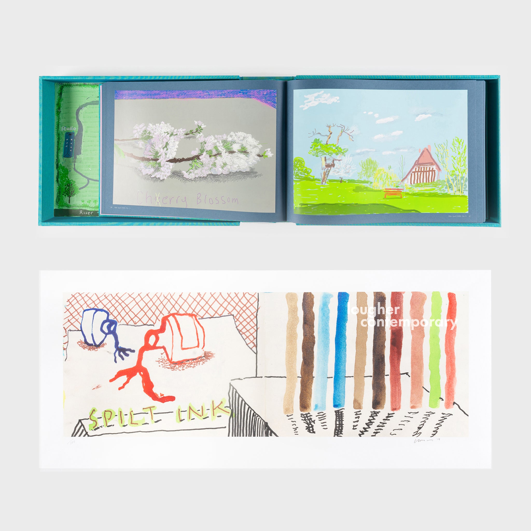 David Hockney, Spilt Ink with Tests (from 220 for 2020), 2020 For Sale | Lougher Contemporary