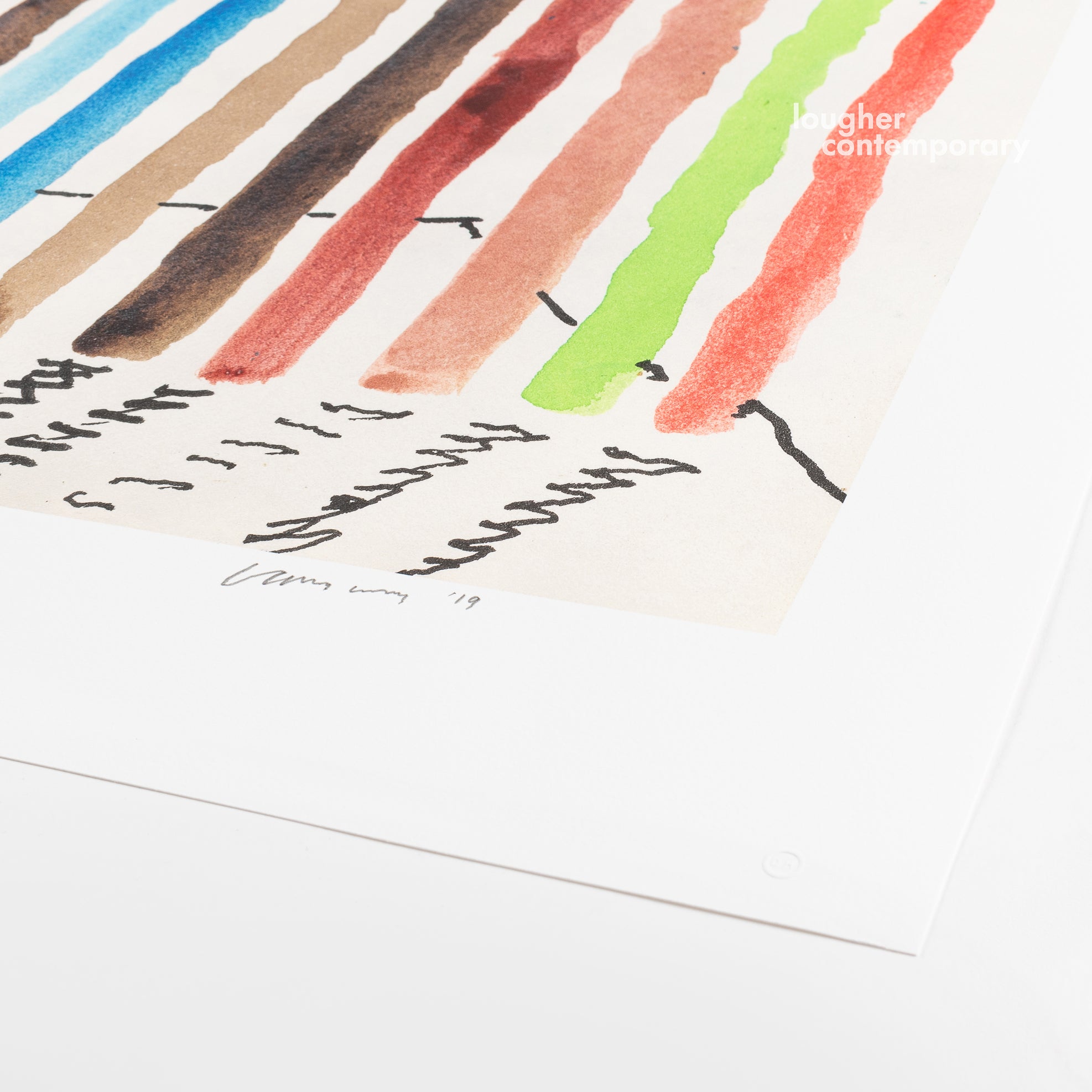 David Hockney, Spilt Ink with Tests (from 220 for 2020), 2020 For Sale | Lougher Contemporary