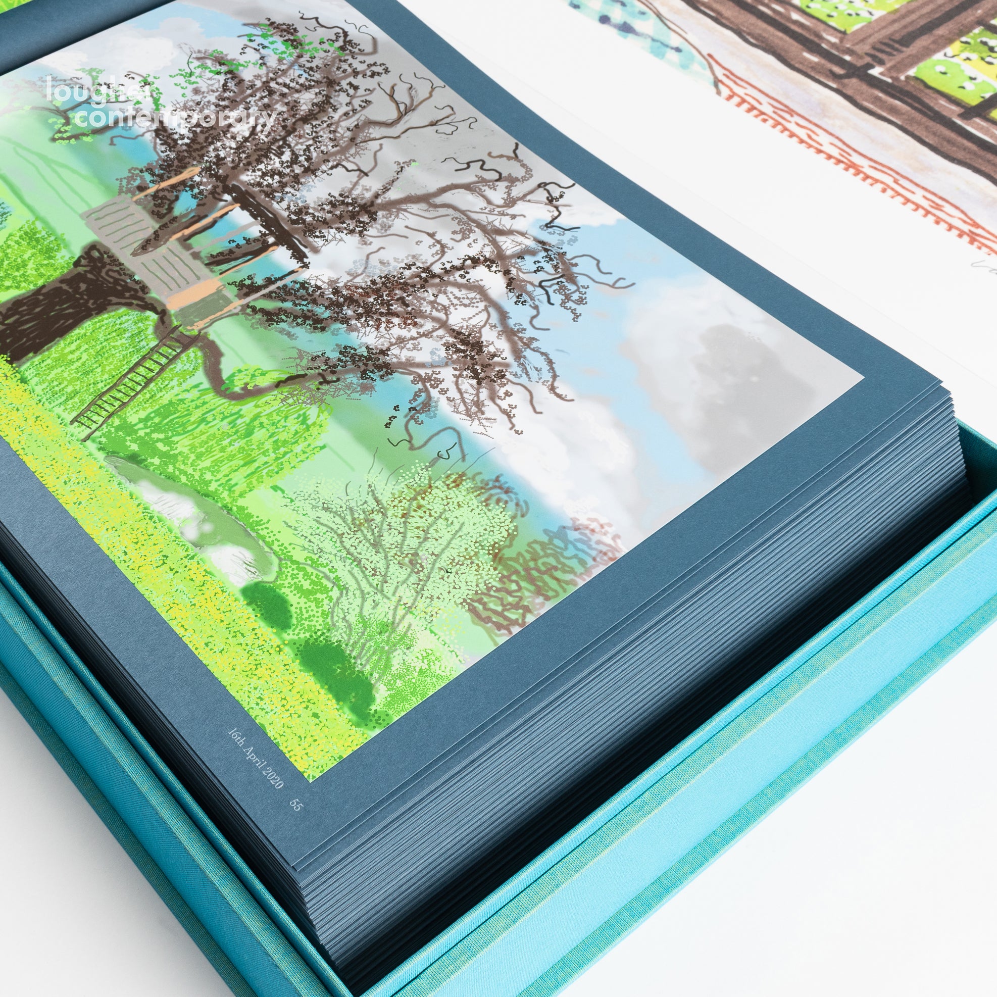 David Hockney, Two Chairs and Rain on Window (from 220 for 2020), 2020 For Sale | Lougher Contemporary