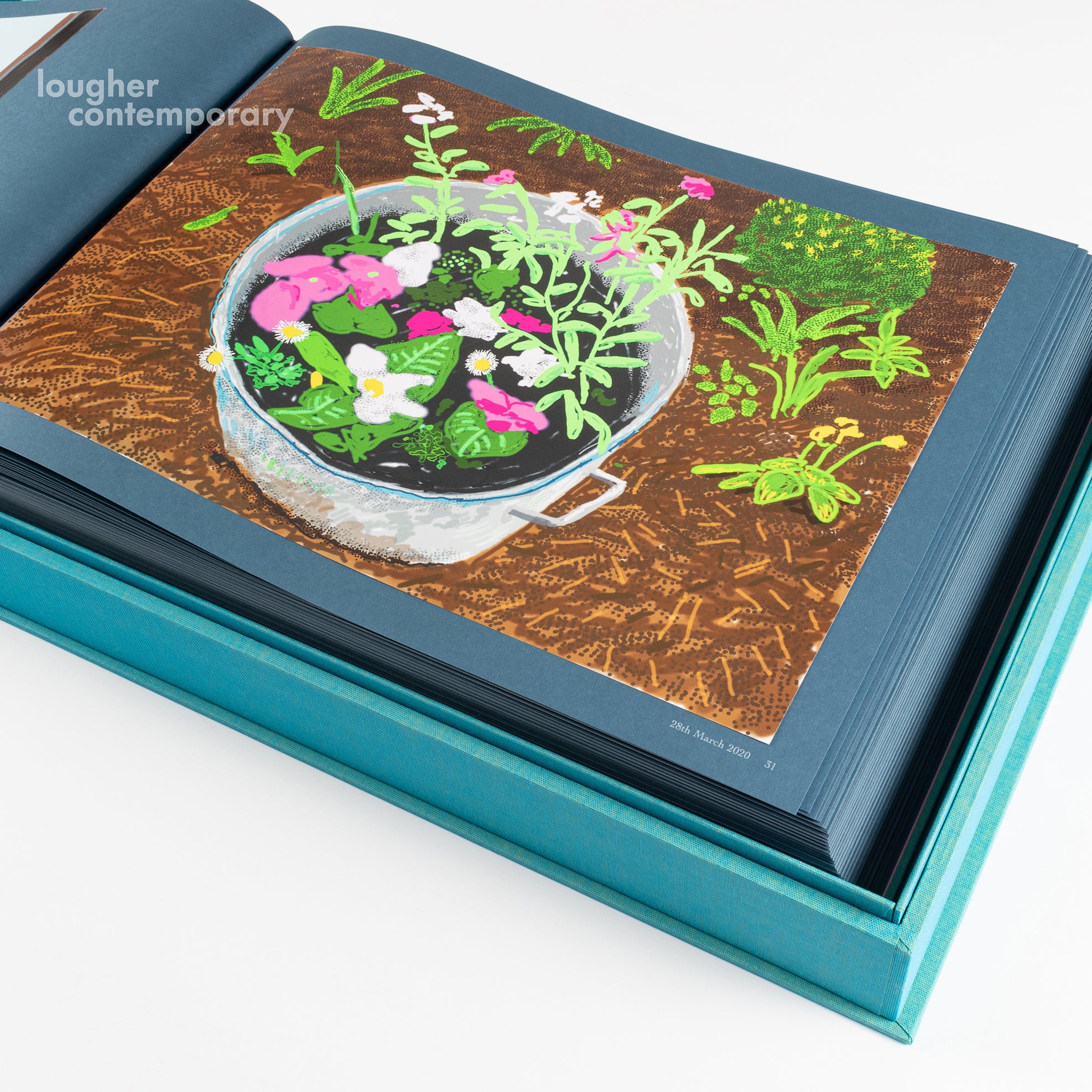 David Hockney, My Second Drawing of Beuvron-en-Auge (from 220 for 2020), 2020 For Sale | Lougher Contemporary