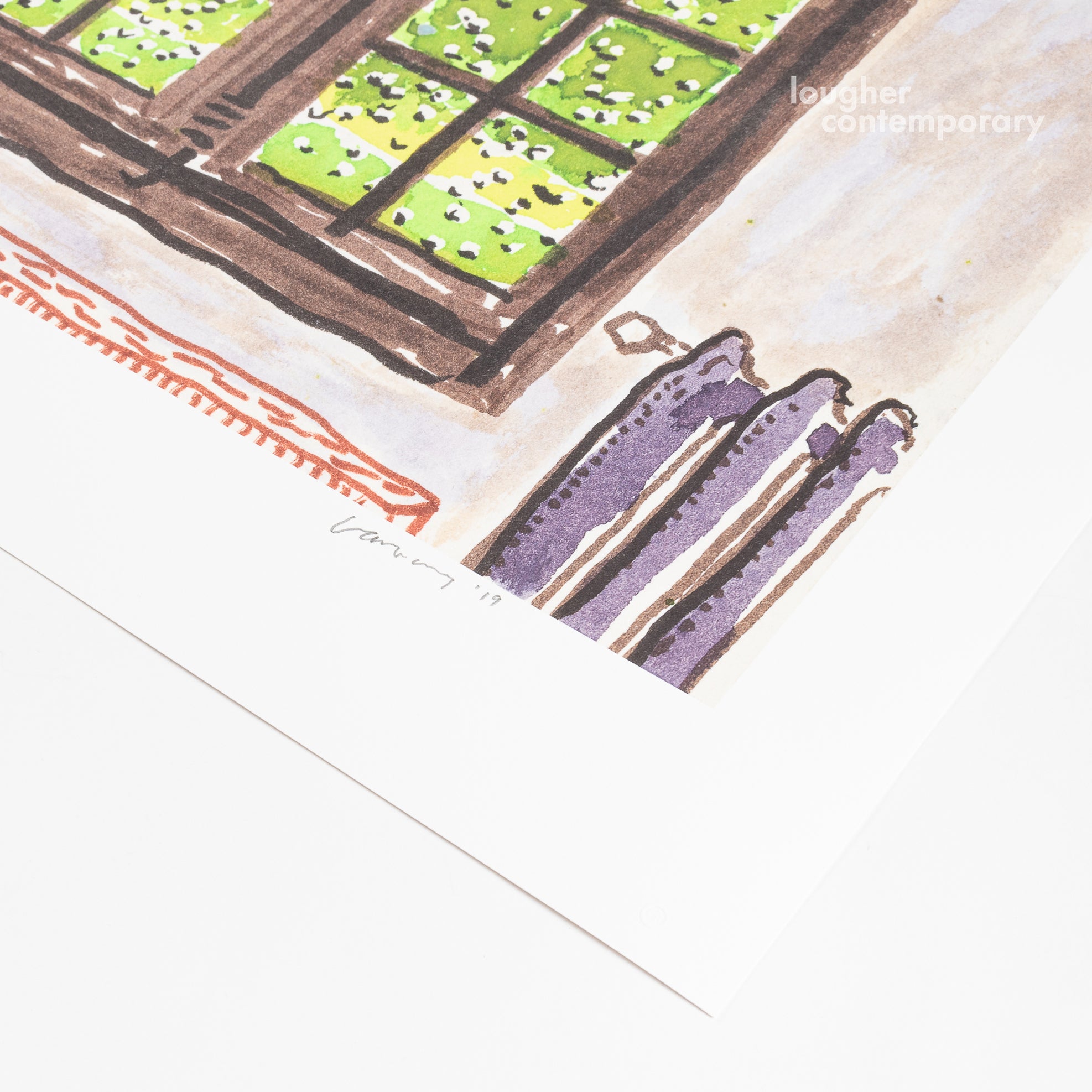 David Hockney, Two Chairs and Rain on Window (from 220 for 2020), 2020 For Sale | Lougher Contemporary