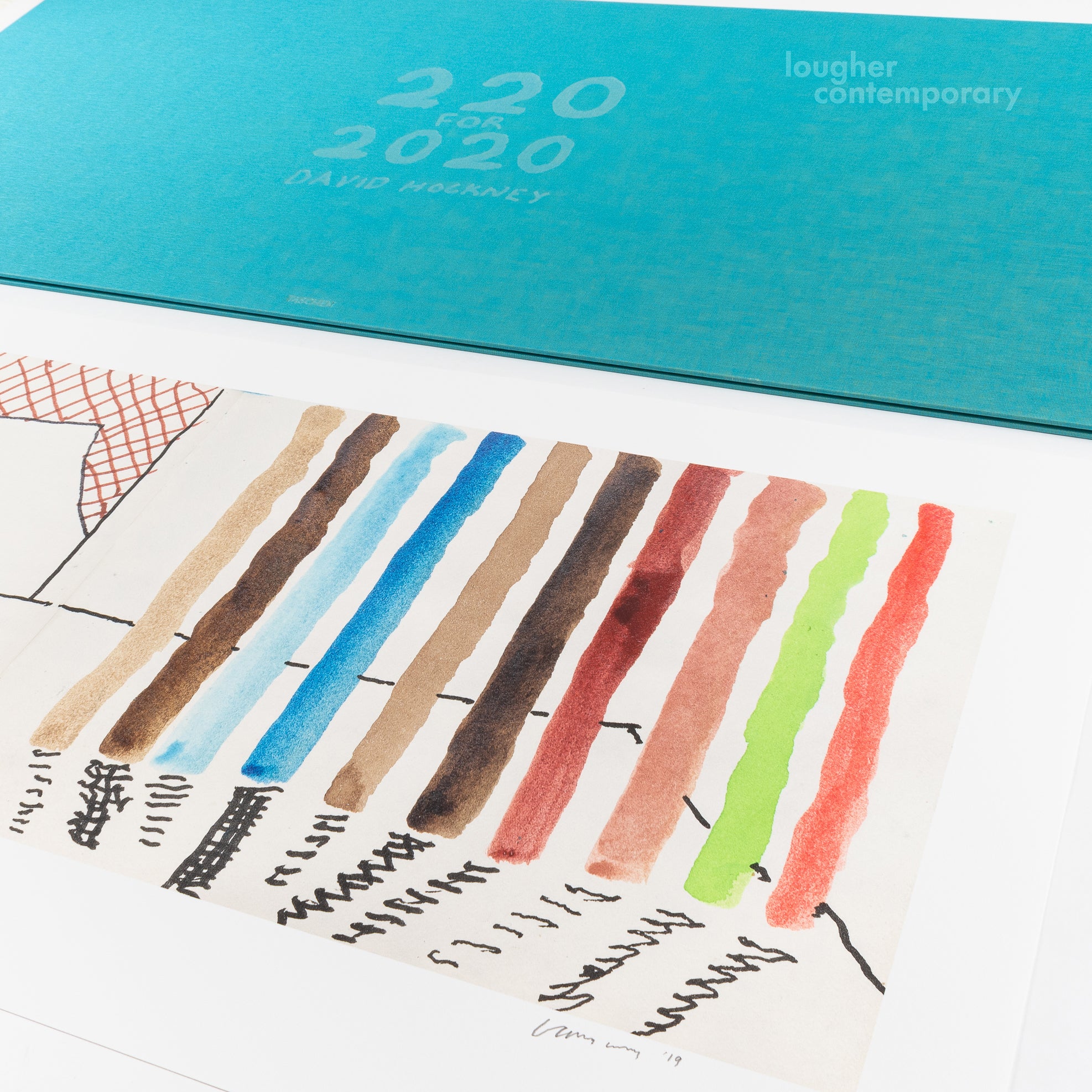 David Hockney, Spilt Ink with Tests (from 220 for 2020), 2020 For Sale | Lougher Contemporary