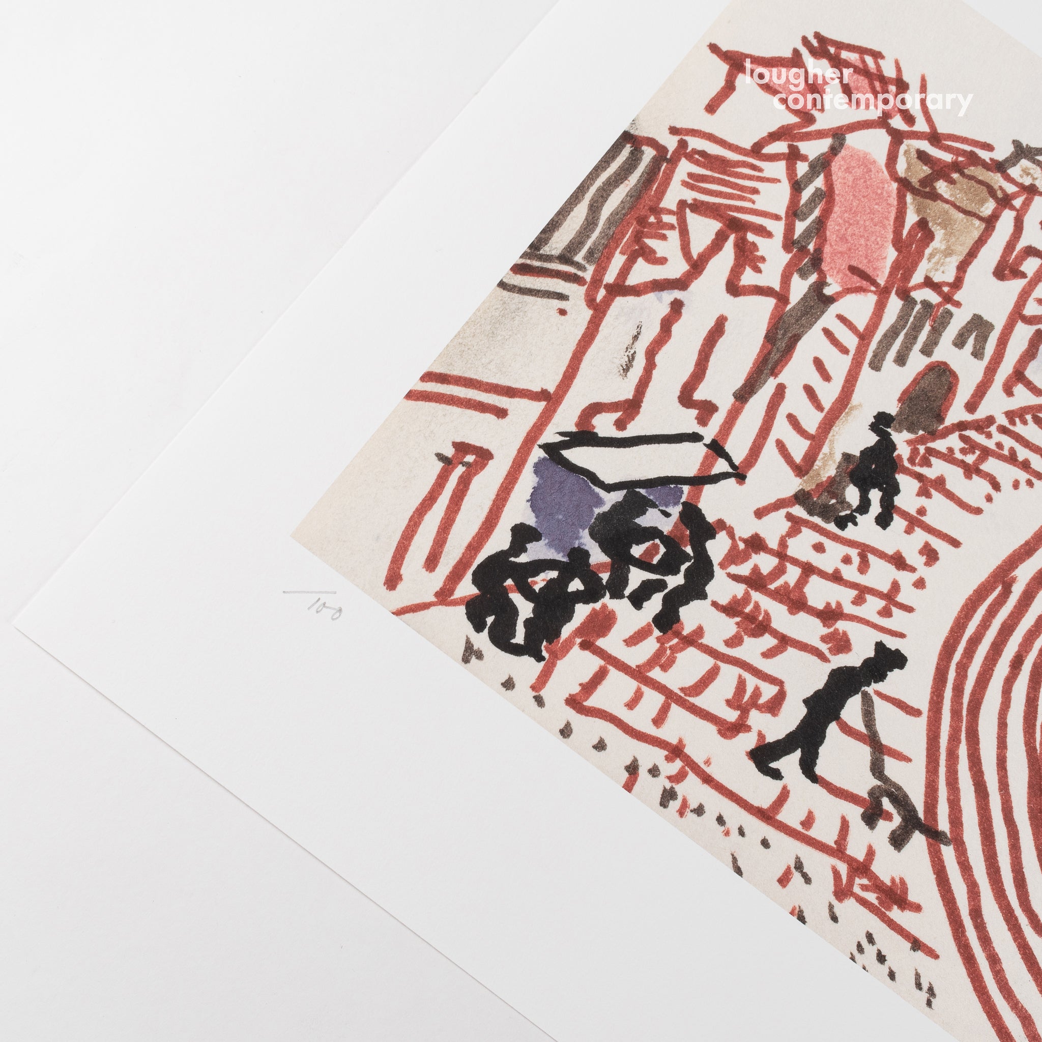 David Hockney, My Second Drawing of Beuvron-en-Auge (from 220 for 2020), 2020 For Sale | Lougher Contemporary