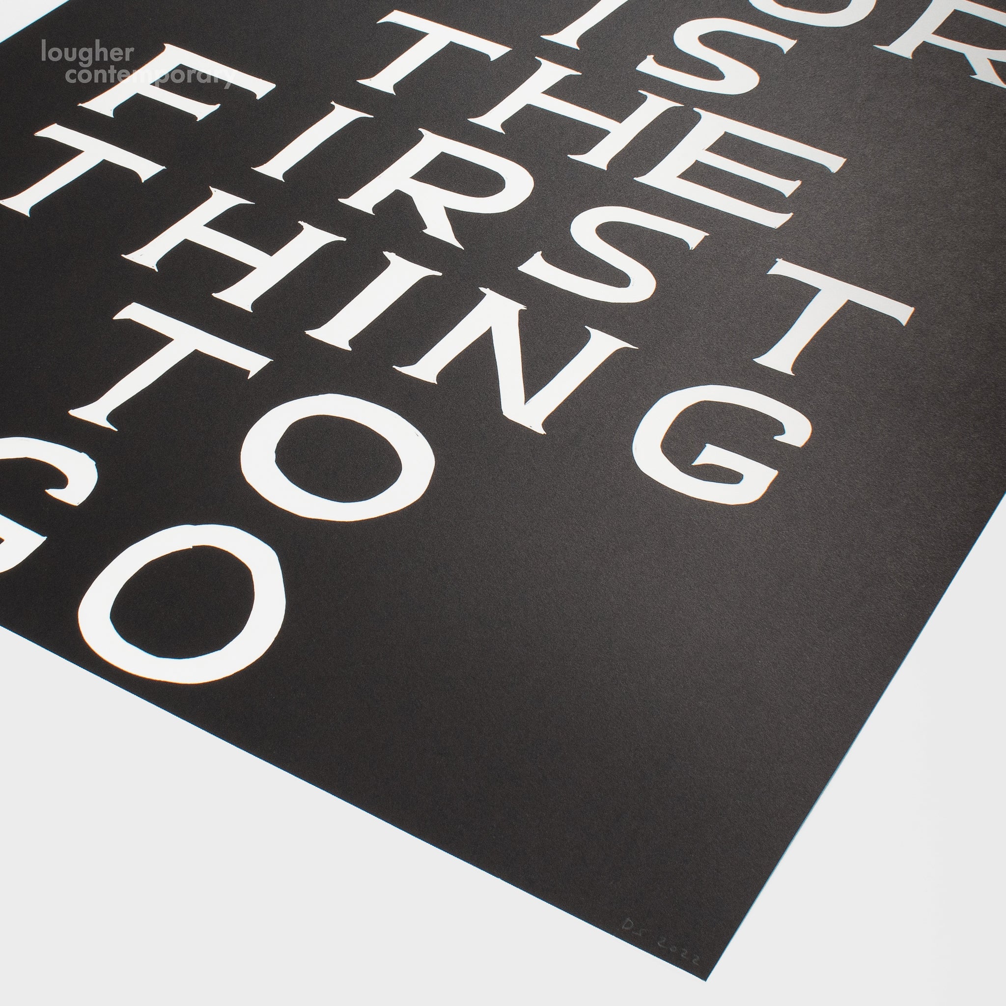 David Shrigley, Linocut (The Memory Is The First Thing To Go), 2022 For Sale | Lougher Contemporary