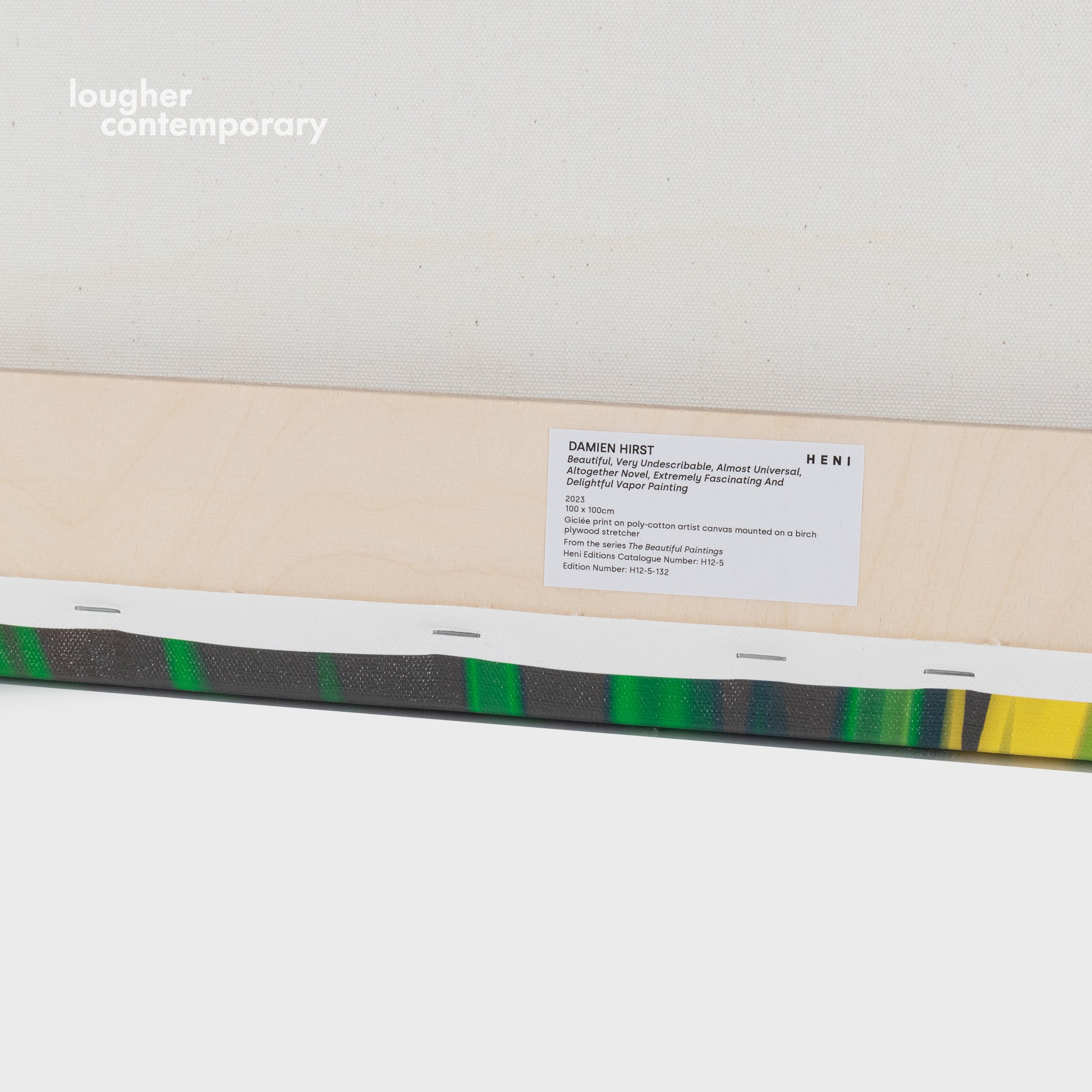Damien Hirst, H12-5 Beautiful, Very Undescribable, Almost Universal, Altogether Novel, Extremely Fascinating And Delightful Vapor Painting (unique print from The Beautiful Paintings), 2023 For Sale - Lougher Contemporary