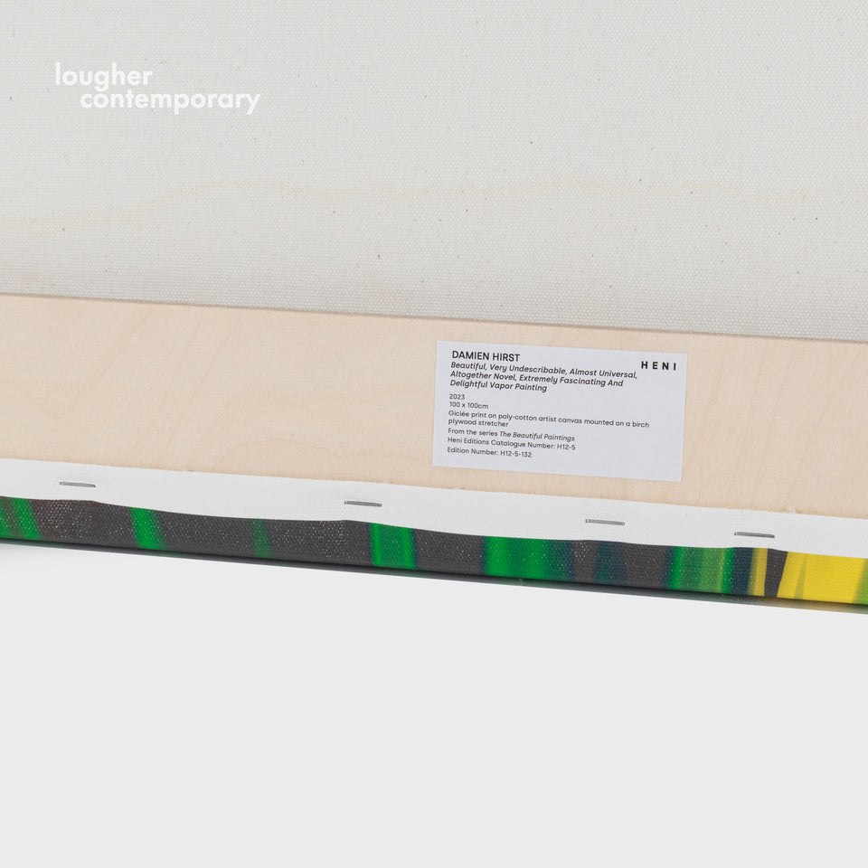 Damien Hirst, H12-5 Beautiful, Very Undescribable, Almost Universal, Altogether Novel, Extremely Fascinating And Delightful Vapor Painting (unique print from The Beautiful Paintings), 2023 For Sale - Lougher Contemporary