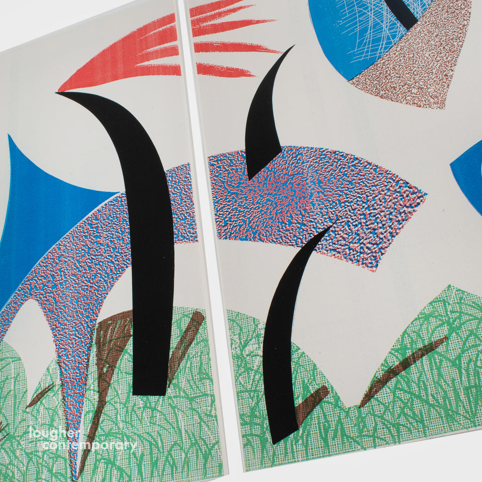 David Hockney, Diptychon, 1989 For Sale - Lougher Contemporary