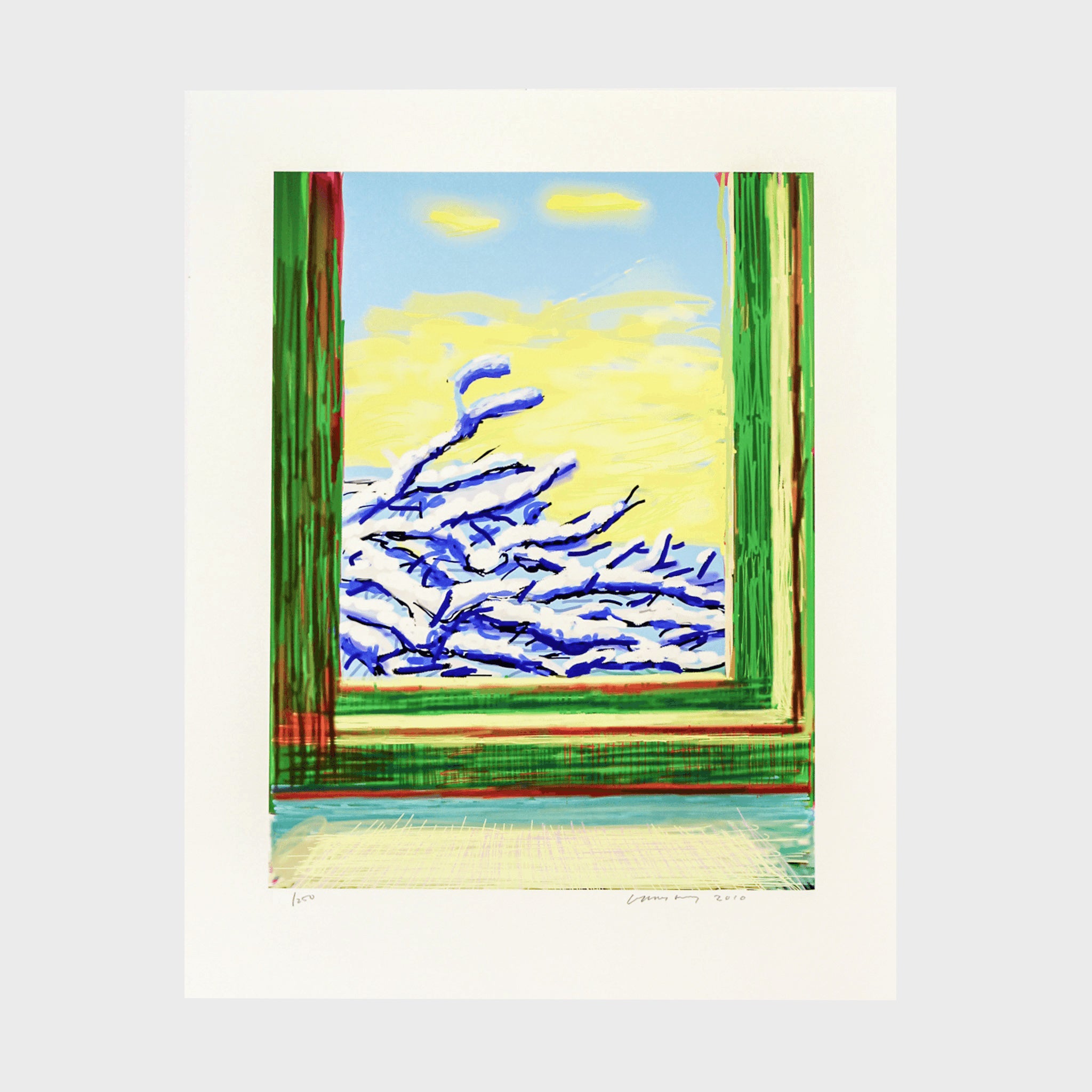 David Hockney, My Window. Art Edition. Set of four prints, 2019 For Sale | Lougher Contemporary