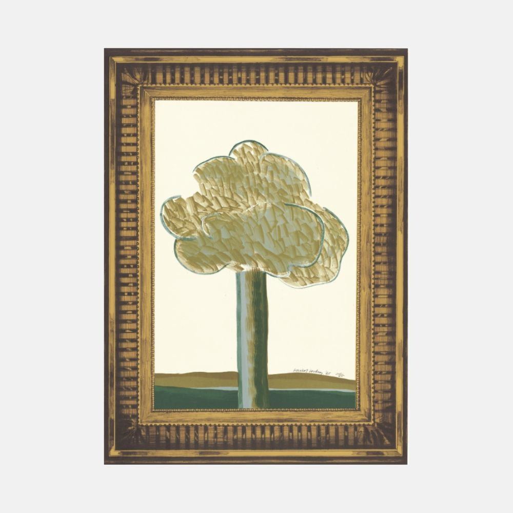 David Hockney, Picture of a Landscape in an Elaborate Gold Frame, 1965