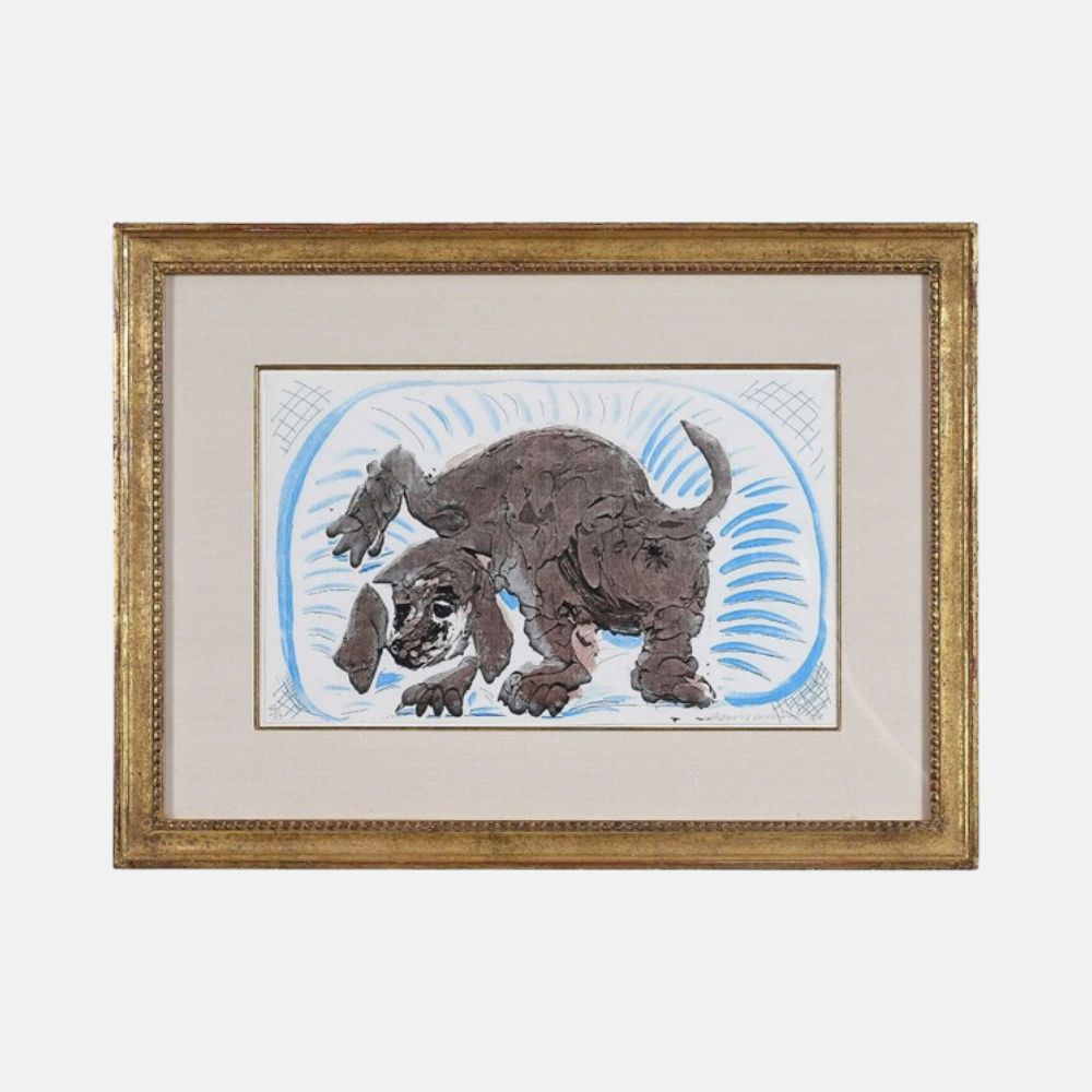 David Hockney, Stanley in a Basket, October 1986, 1986