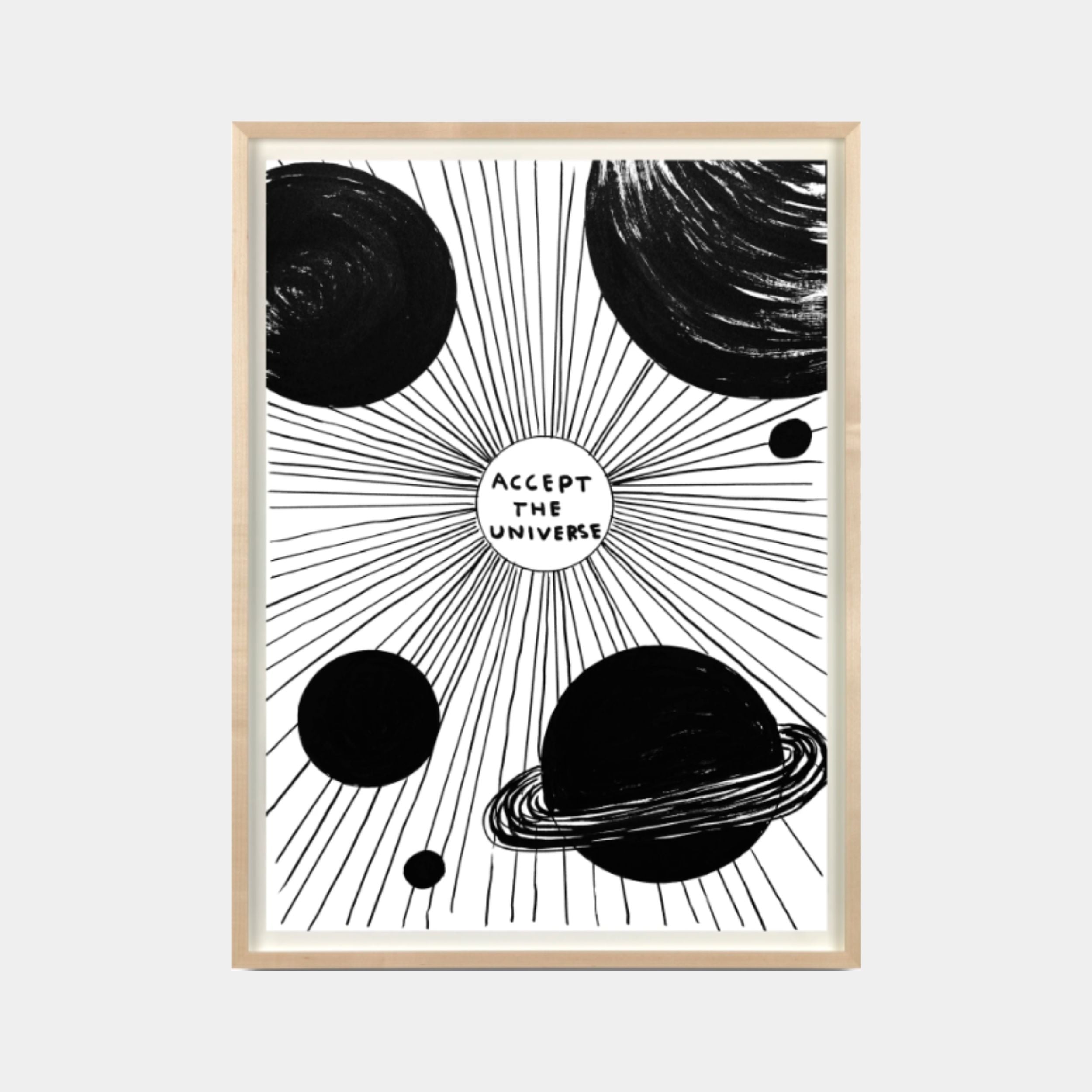 David Shrigley, Untitled (Accept the Universe), 2020 For Sale | Lougher Contemporary