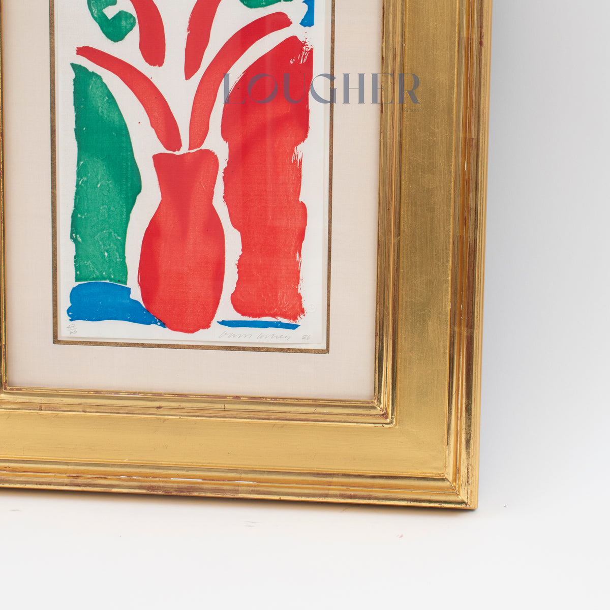 David Hockney, The Red Pot, 1986, Home Made Print in the artist's original gilt frame
David Hockney