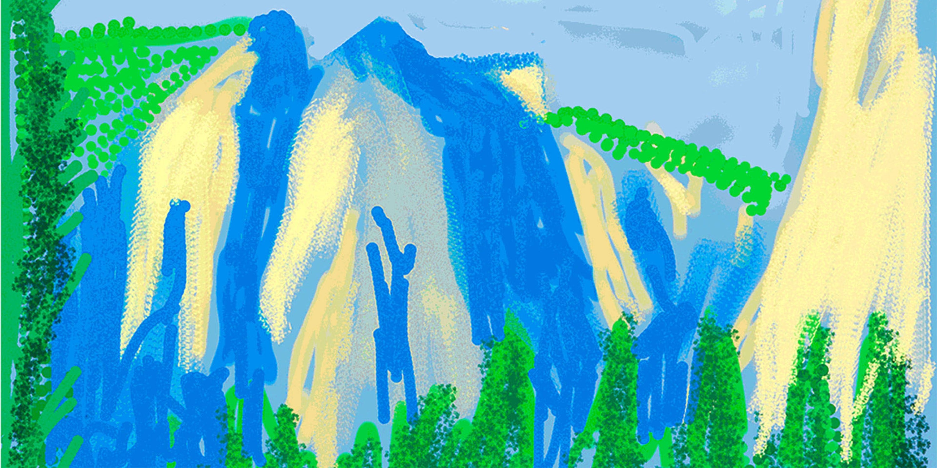 David Hockney Yosemite Suite vibrant digital landscape print