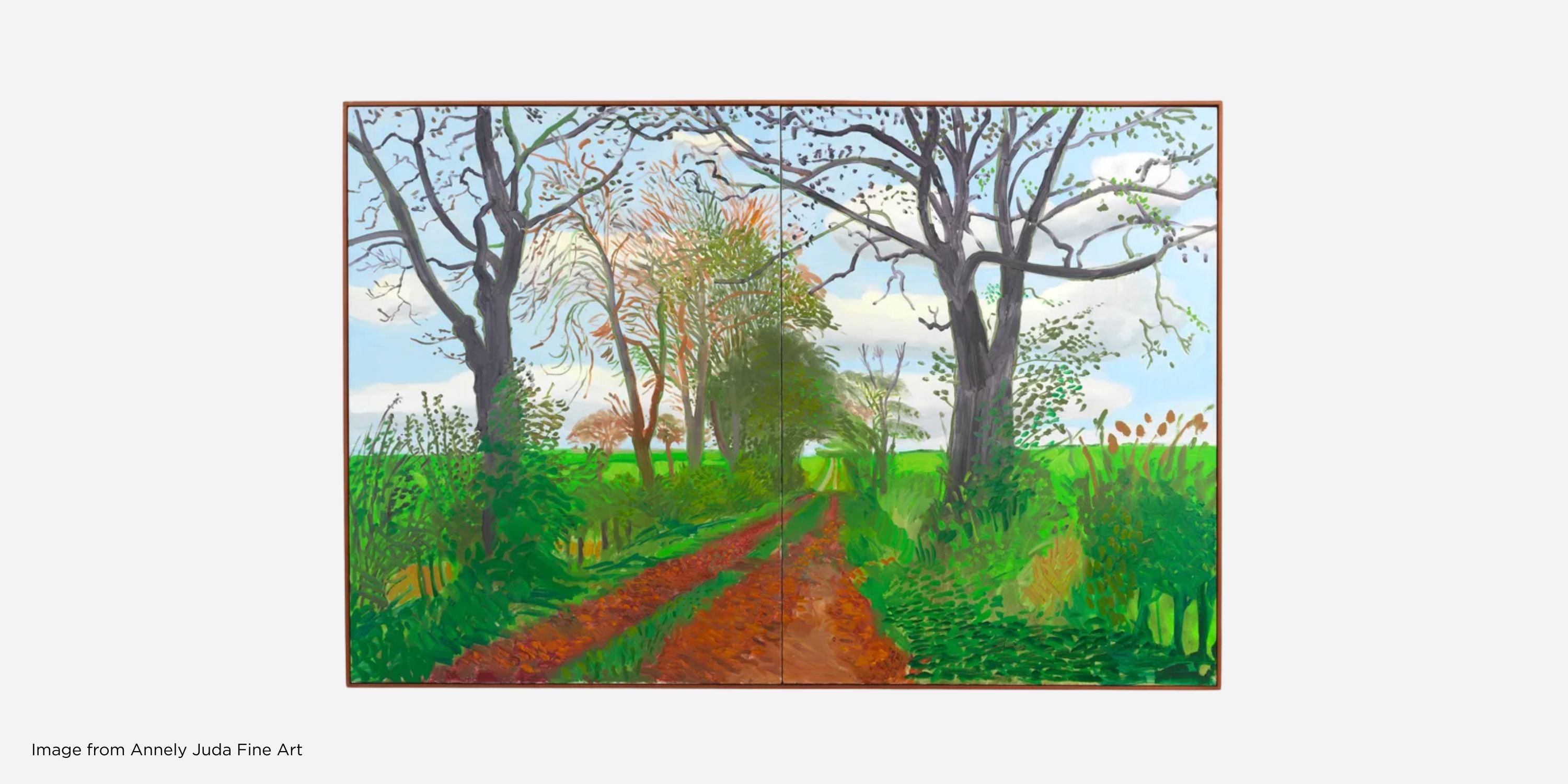 David Hockney’s Mid November Tunnel (2006) for a price between $13 million and $17 million.