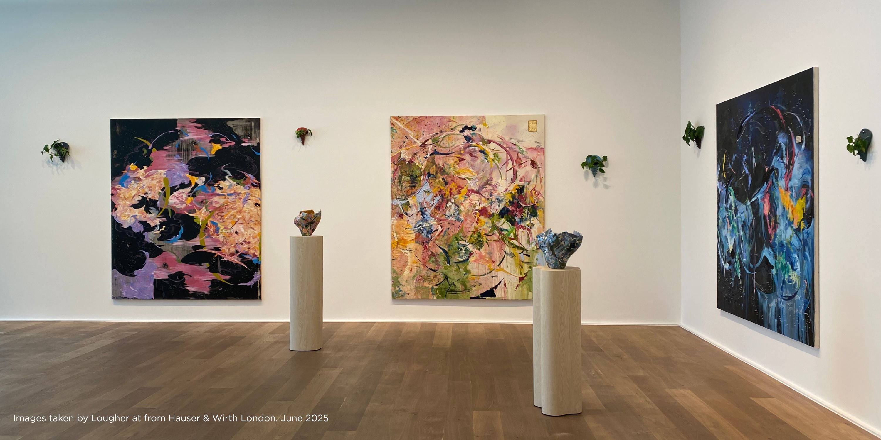 Floral installation and seating area by Michaela Yearwood-Dan