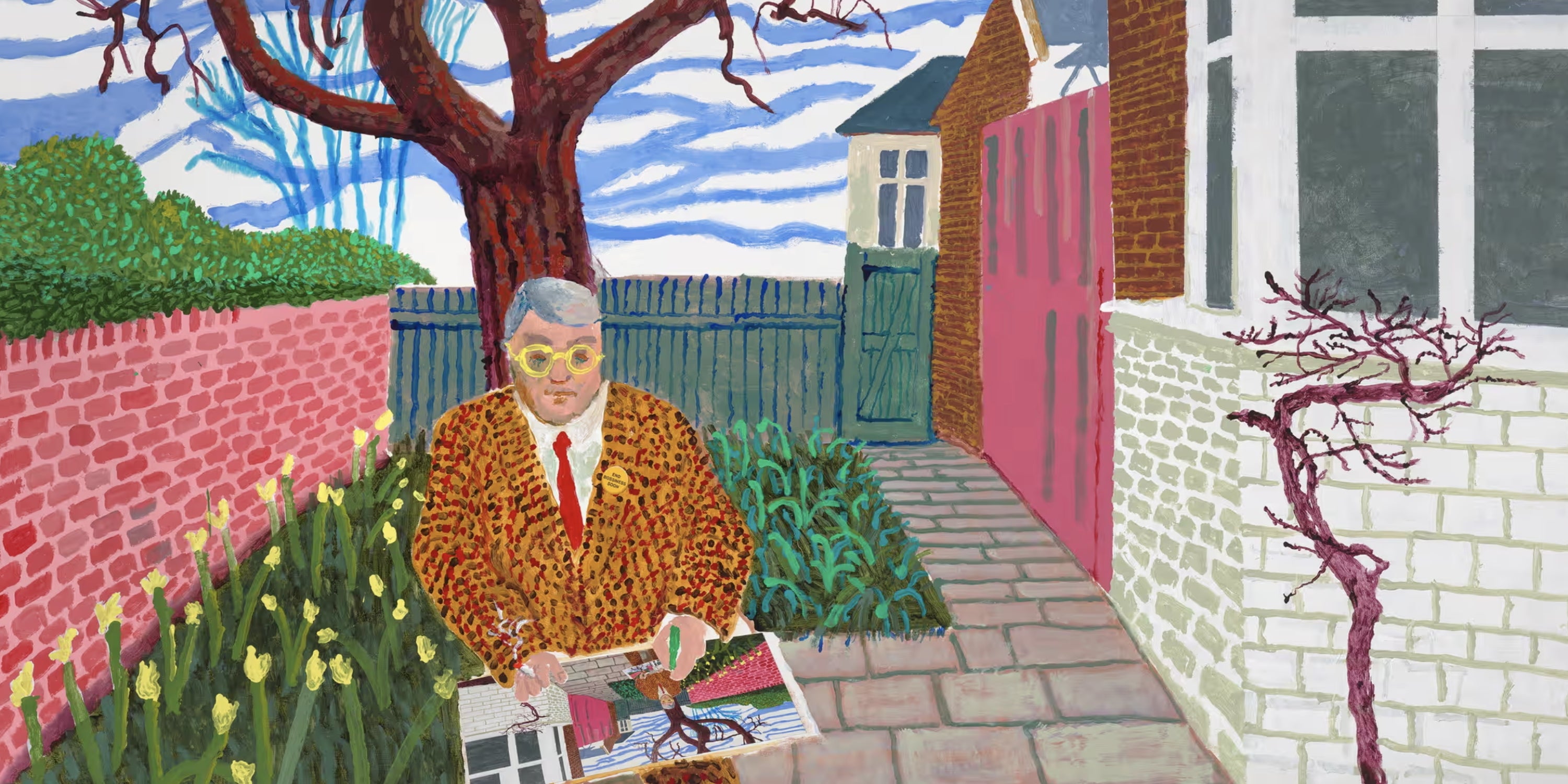 David Hockney, one of Britain's most influential modern artists, pictured during his later career.