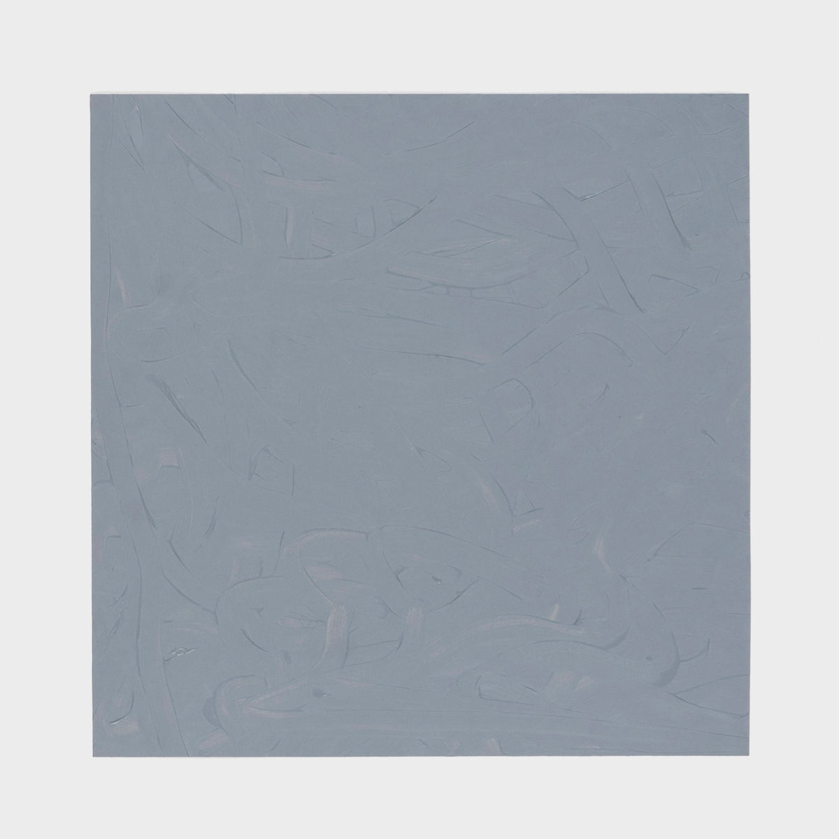 Gerhard Richter, Vermalung (Grau) (Butin 37), 1971, finger-painted grey oil paint on synthetic paper with expressive abstract marks