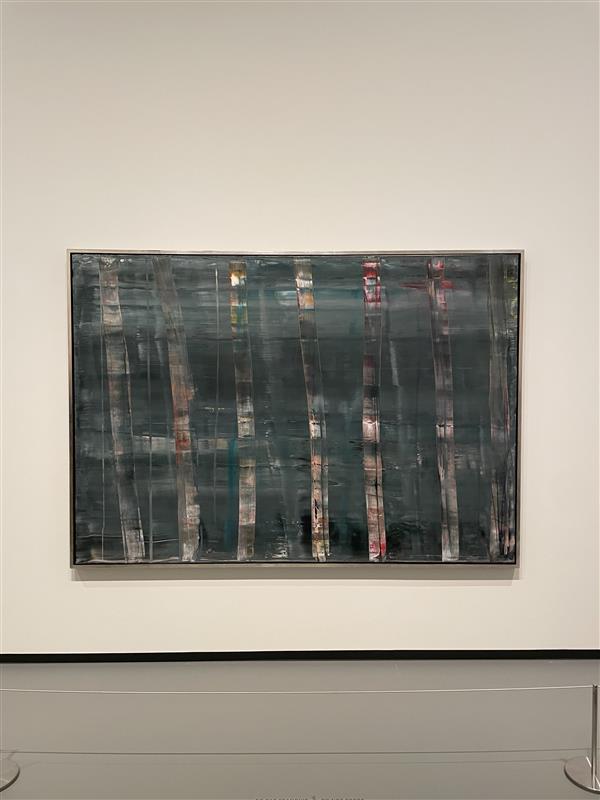 Detail of Gerhard Richter’s blurred photo-based painting illustrating memory and perception.