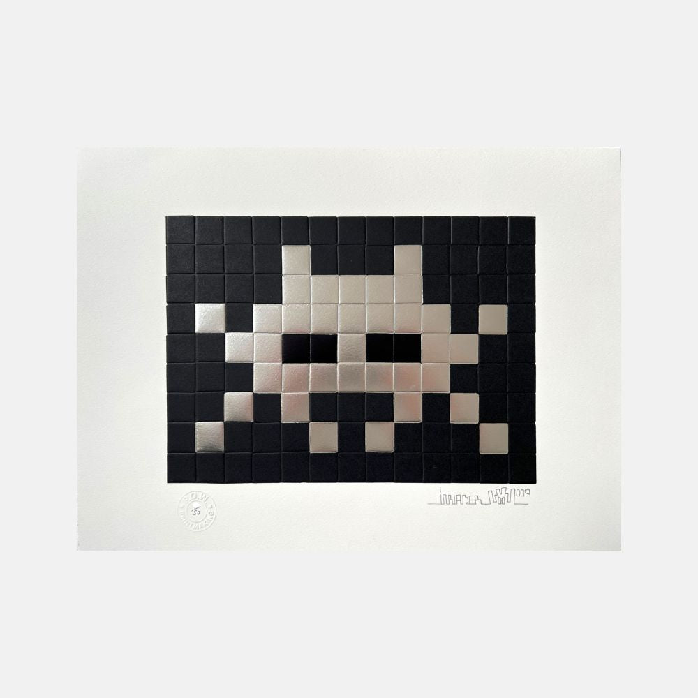 Invader, Invasion (Silver), 2009 For Sale | Lougher Contemporary