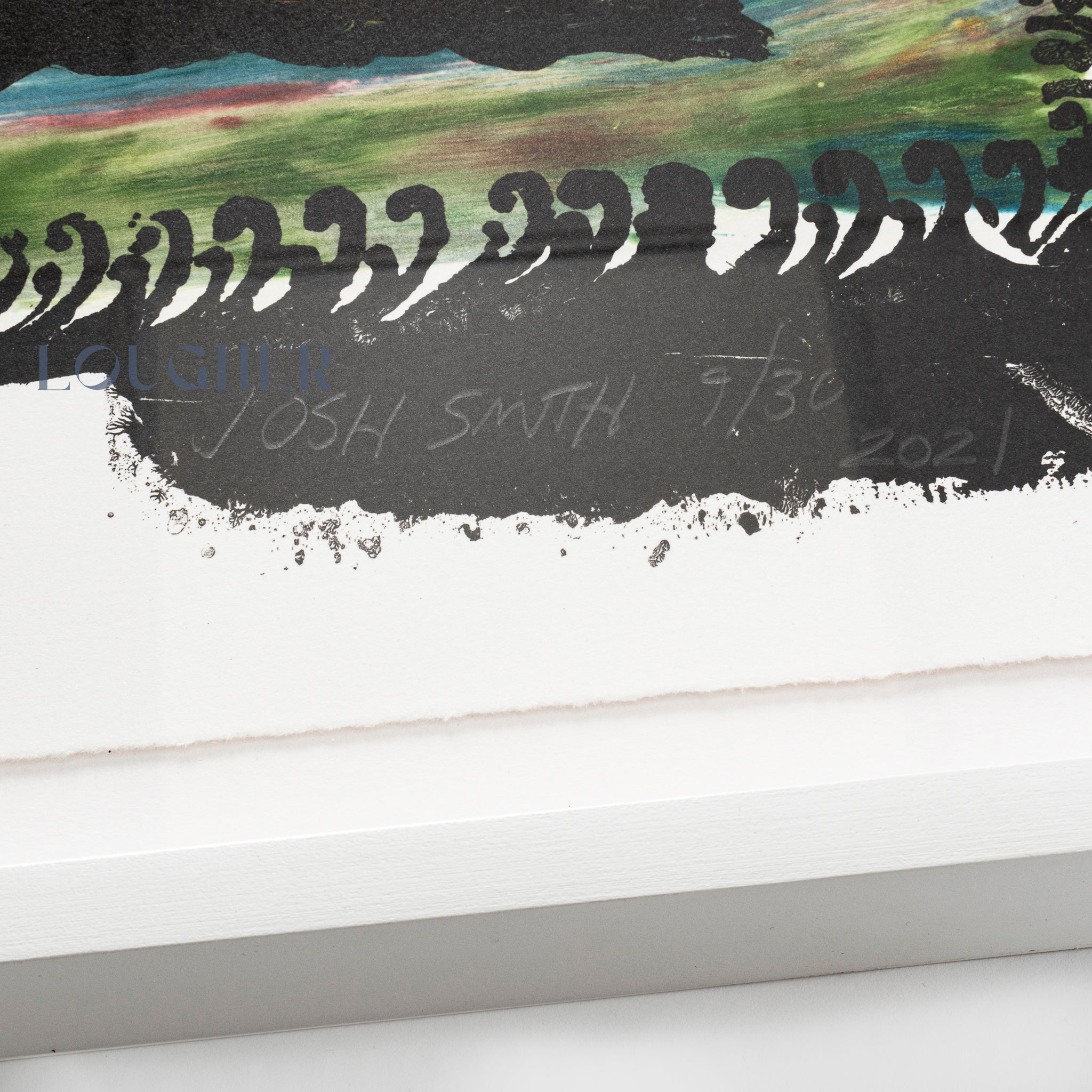 Josh Smith , Untitled (Palm Tree print), 2021 For Sale | Lougher Contemporary