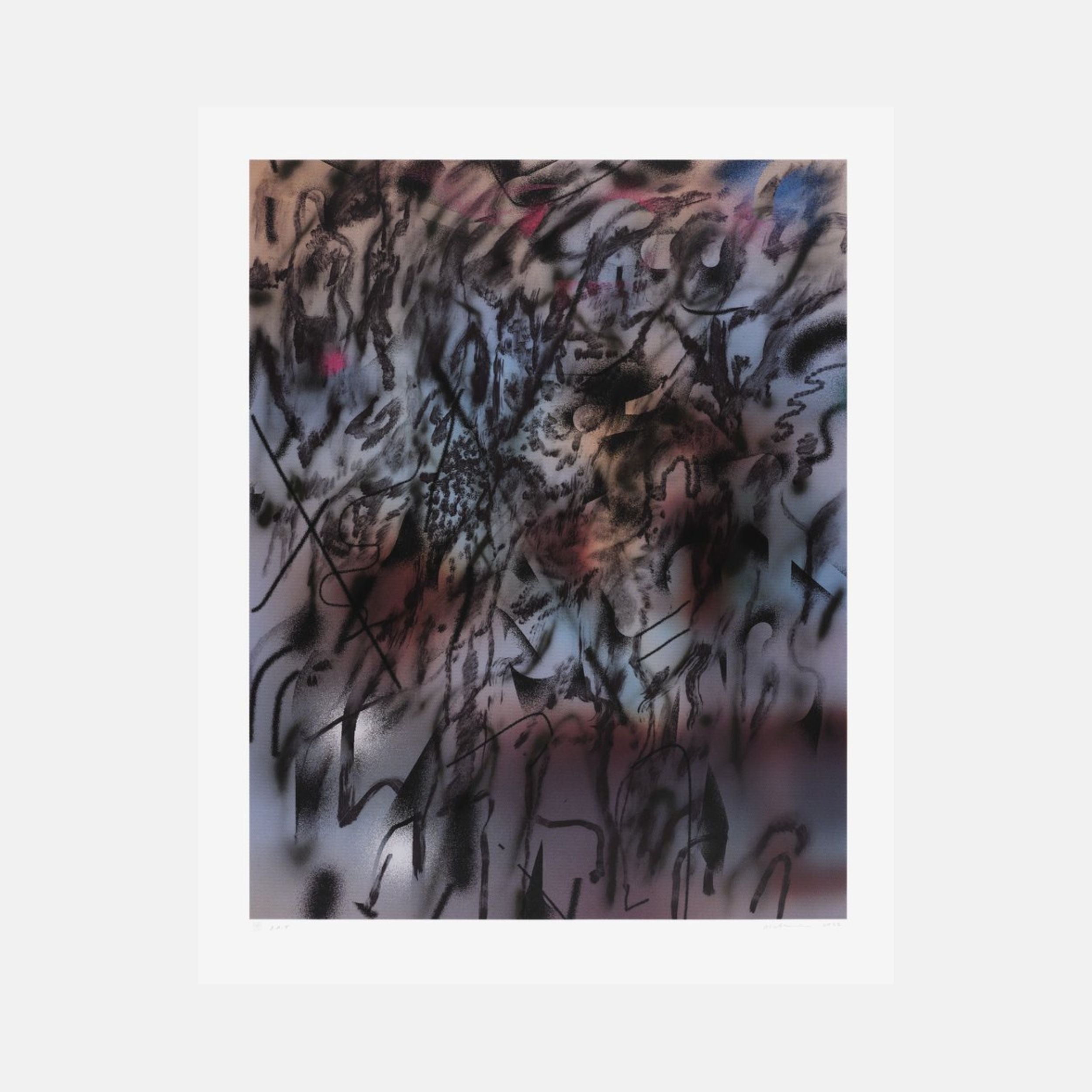 Julie Mehretu, Corner of Lake and Minnehaha (blue), 2022 For Sale | Lougher Contemporary