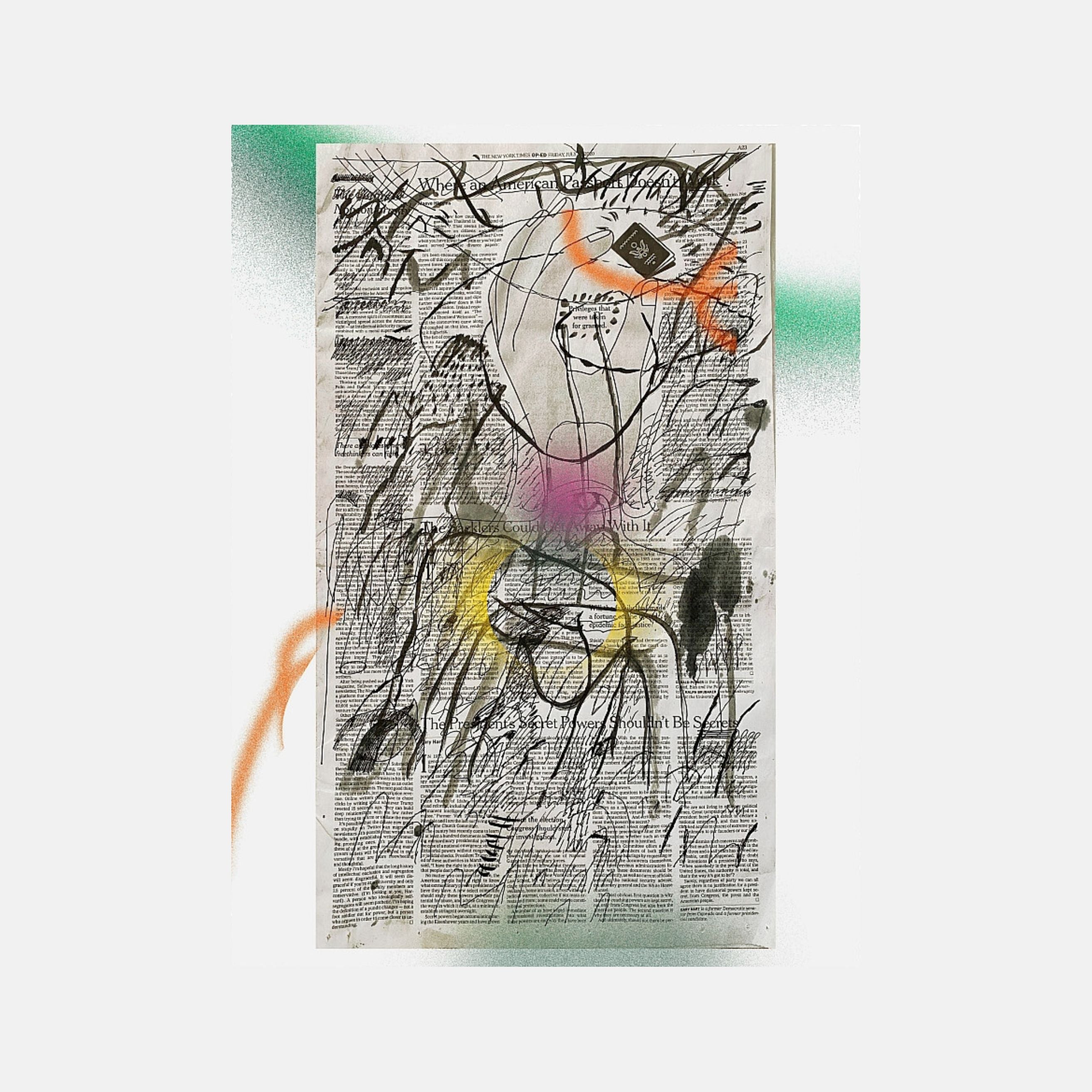 Julie Mehretu, Privileges Taken for Granted, a Cadavre Exquis, 2020 For Sale | Lougher Contemporary