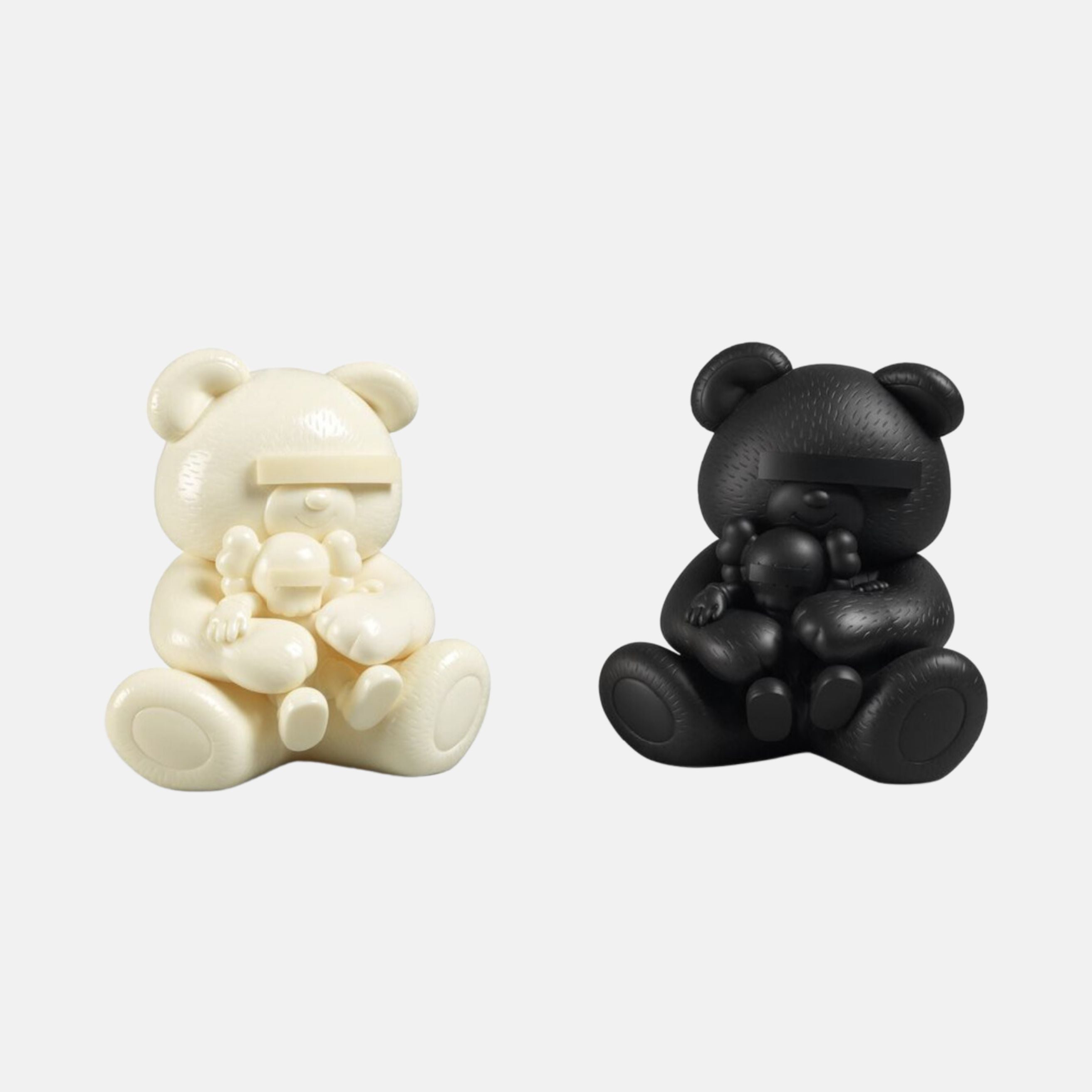 KAWS, Undercover Bear (set of Black and White), 2011 For Sale | Lougher Contemporary