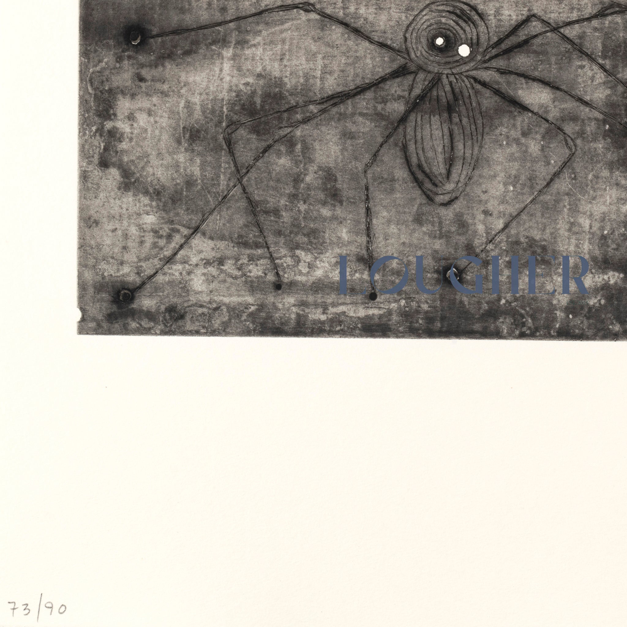 Limited edition Louise Bourgeois Untitled plate 2 print from Ode à Ma Mère, 1995, by Lougher Contemporary, featuring abstract imagery.