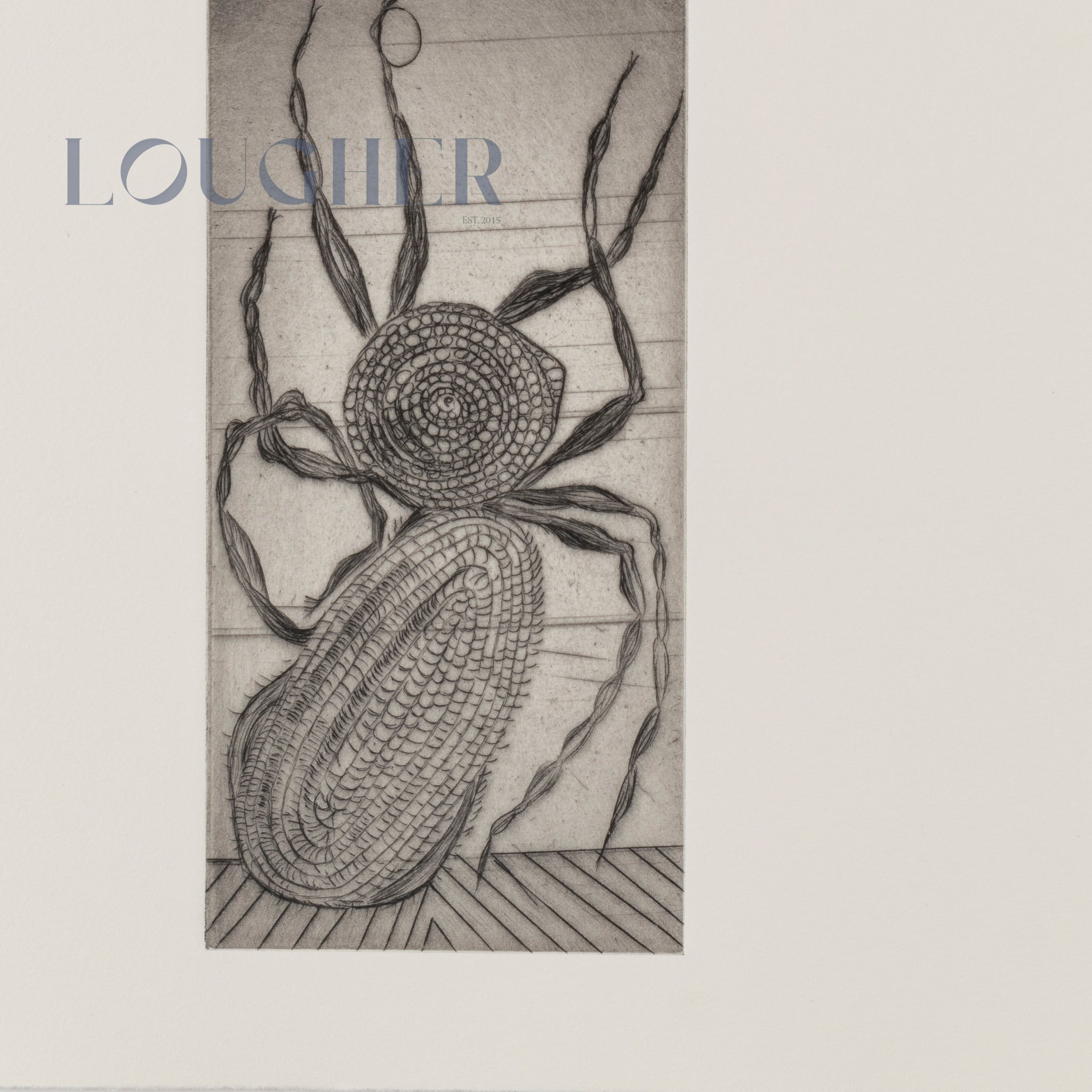 Limited edition Louise Bourgeois Untitled print from Ode à Ma Mère series, 1995, featuring abstract imagery on a ceramic plate.