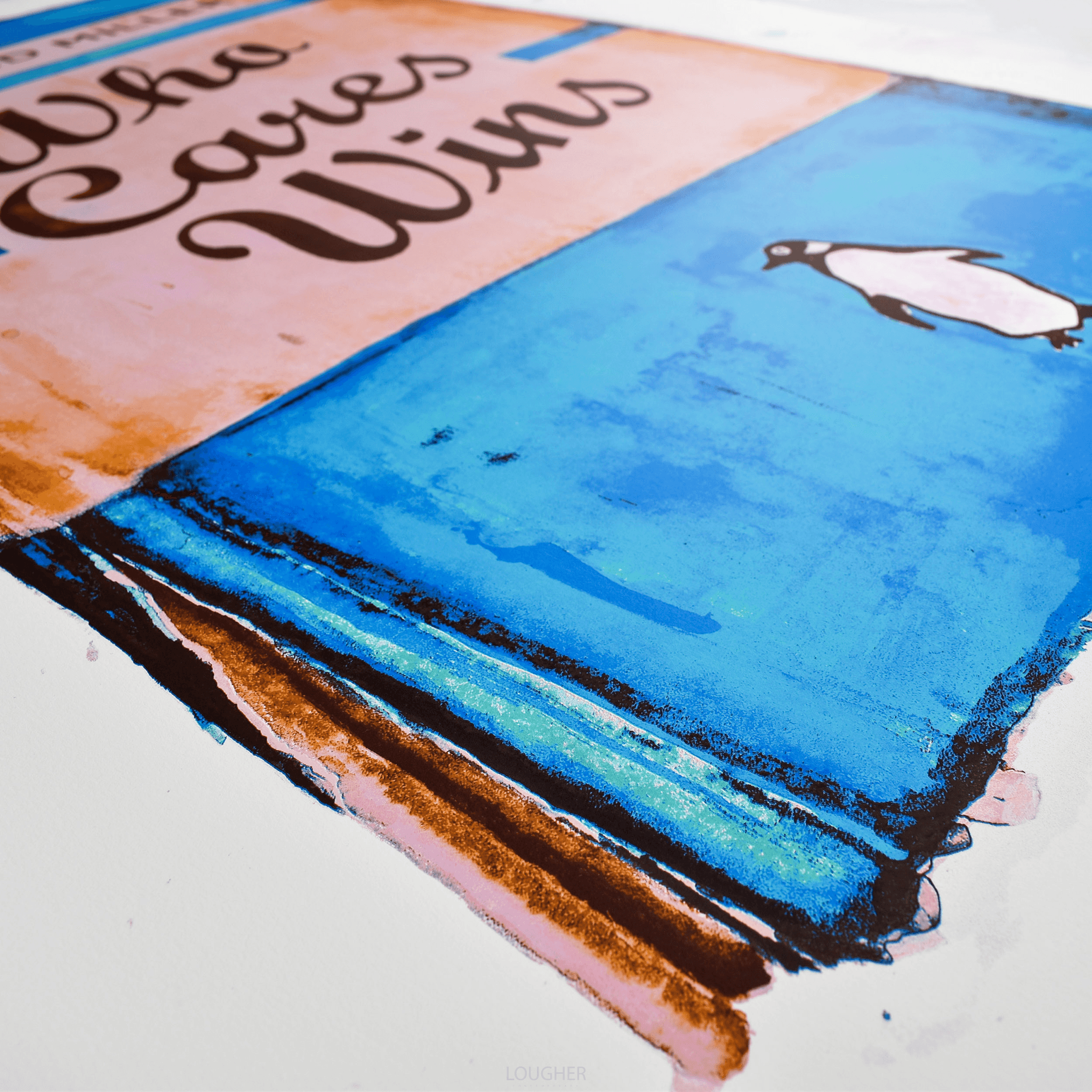 Harland Miller, Who Cares Wins, 2020 For Sale | Lougher Contemporary