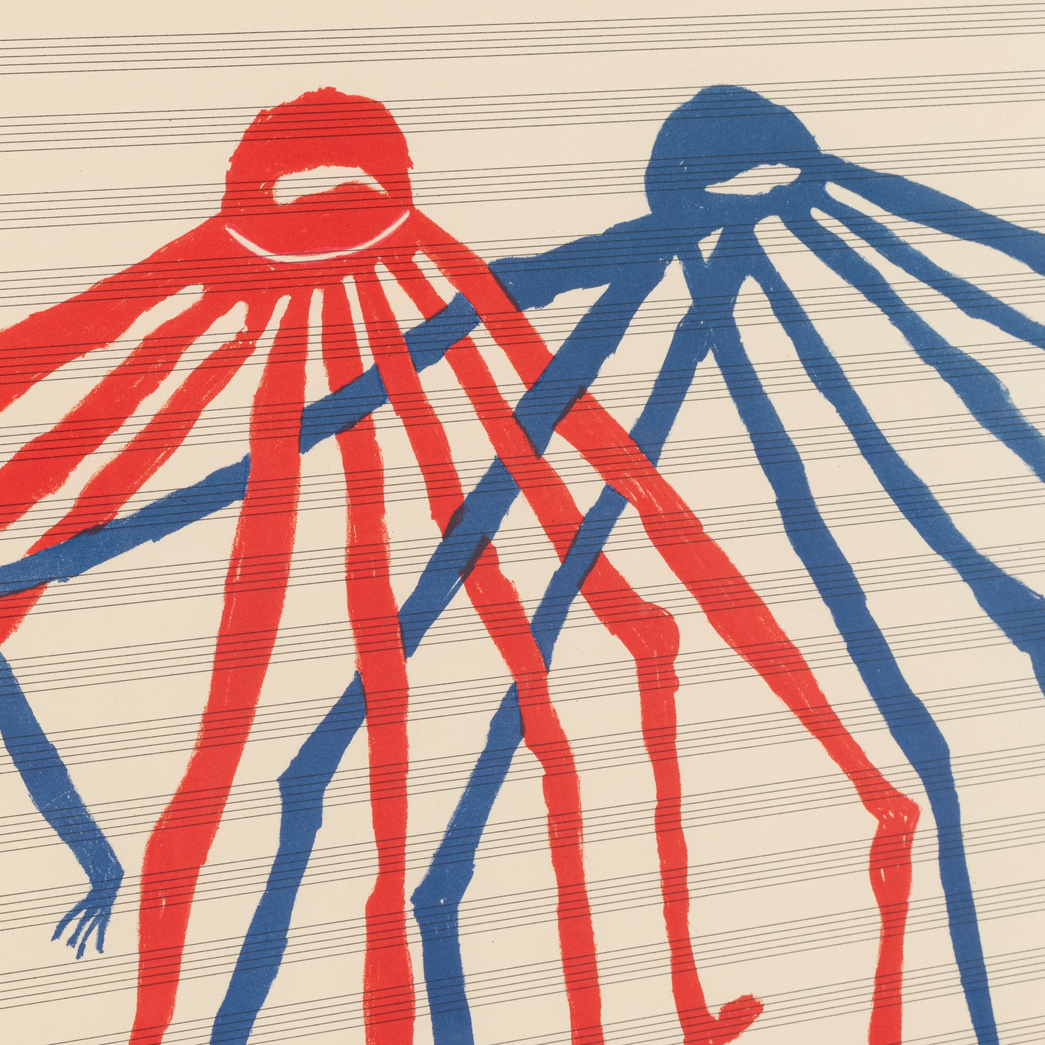 Close-up detail of signed and numbered art print edition