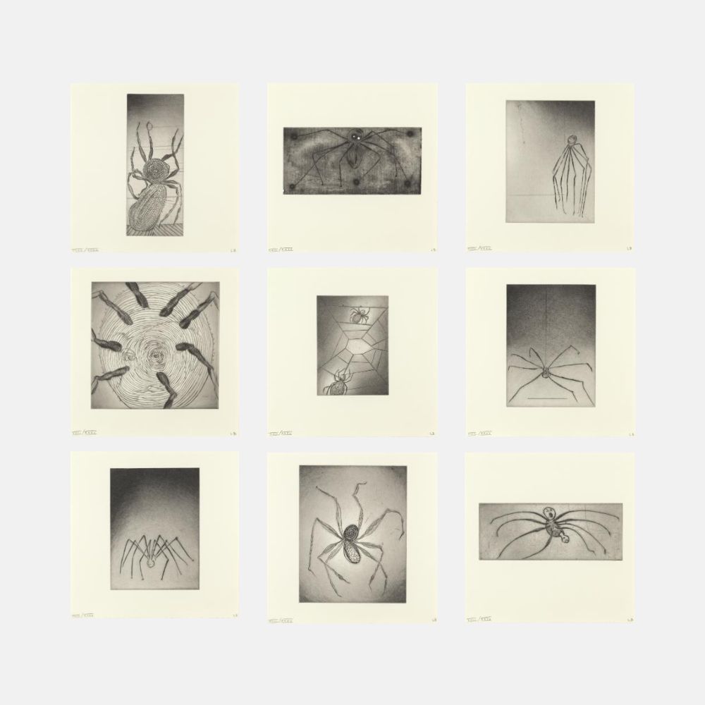 Louise Bourgeois Ode à Ma Mère 1995 set of nine drypoint engraving prints in original linen portfolio