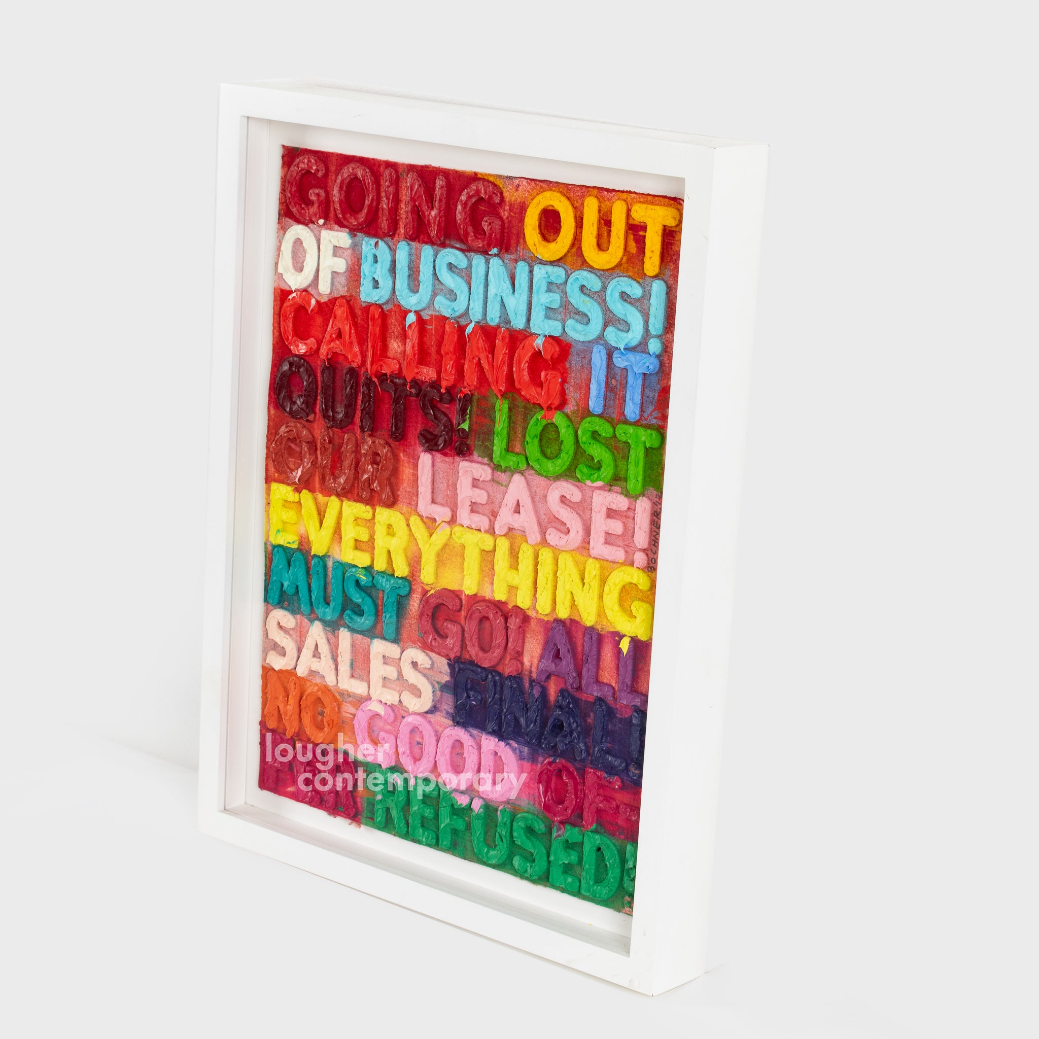 Mel Bochner, Going Out Of Business, 2012 For Sale - Lougher Contemporary