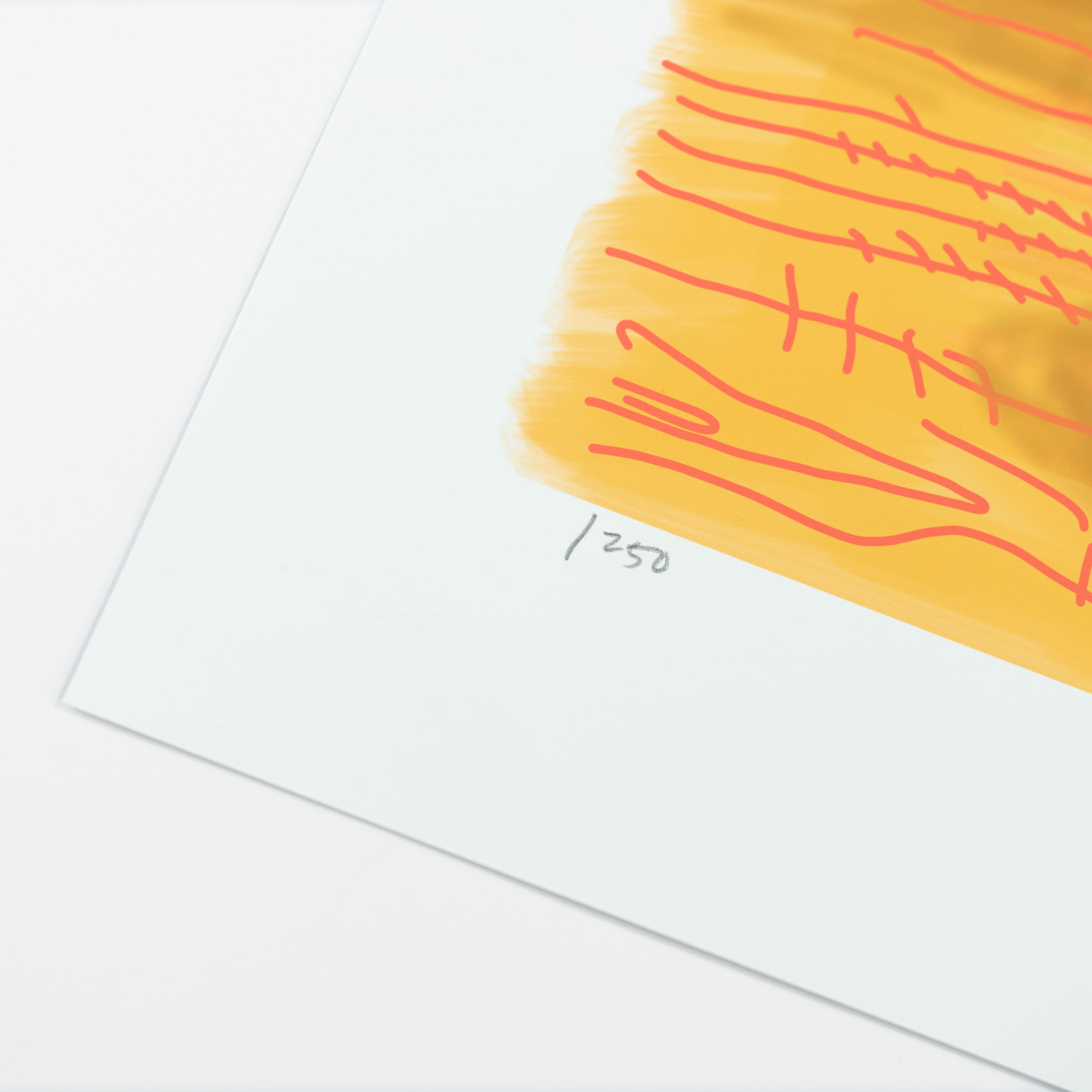 Limited edition David Hockney iPad drawing print titled 'My Window No. 281' from Lougher Contemporary, showing vibrant window artwork.