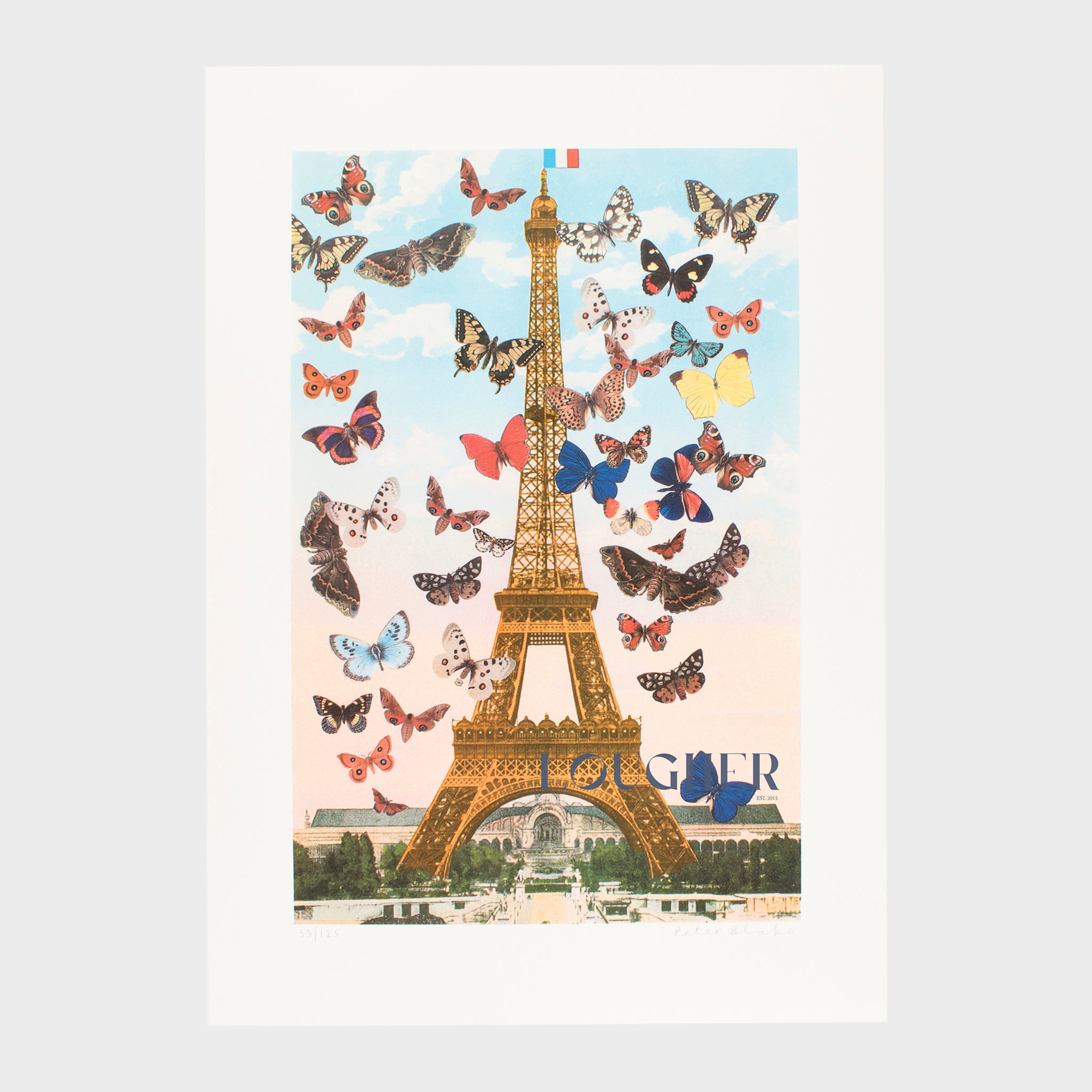 Peter Blake, Eiffel Tower (from the Paris suite), 2010 For Sale | Lougher Contemporary